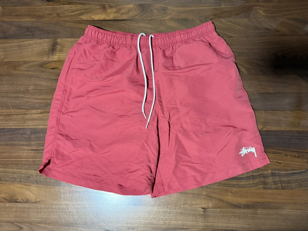 Stussy Stussy Stock Water Short Red Swim Trunk Men’s Size Large Size US 34 / EU 50 - 1 Thumbnail