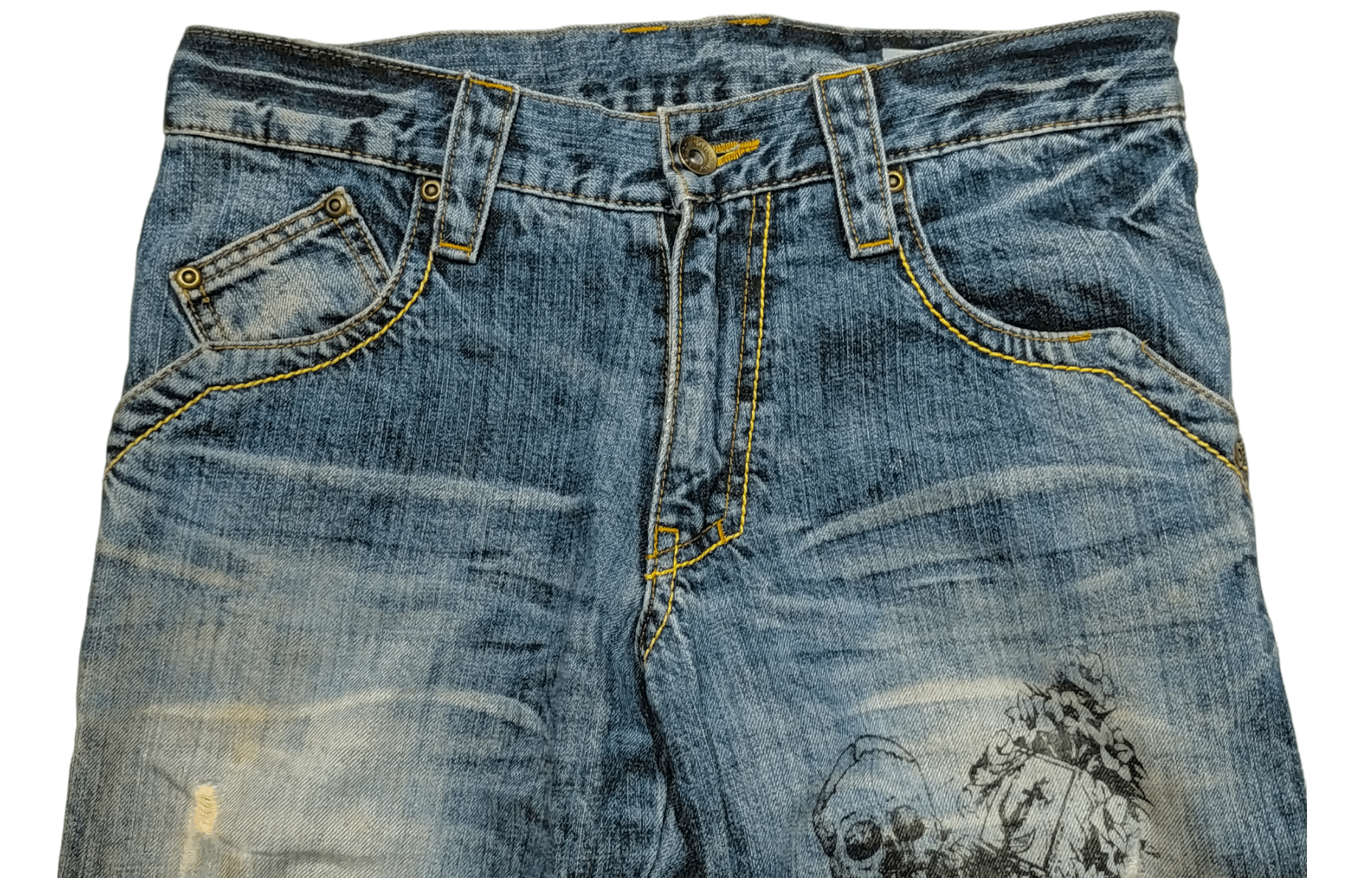Hysteric Glamour × If Six Was Nine × semanticdesign 🔥FLARE JEANS SEMANTIC DESIGN DISTRESSED DENIM PANTS FADED Size 31" - 8 Thumbnail