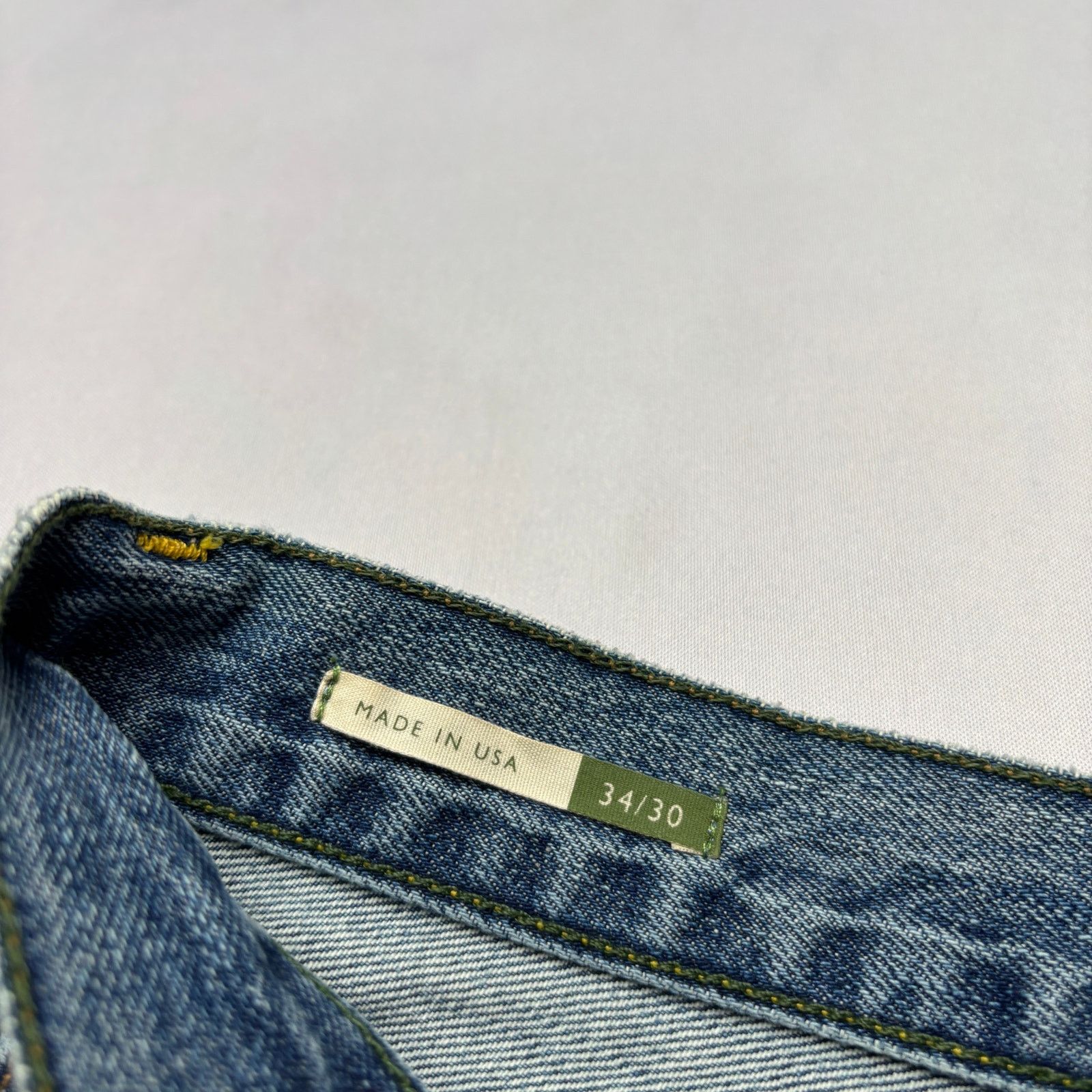 Sid Mashburn $175 Sid Mashburn Slim Straight Jeans 34x30 Made in USA Size US 34 / EU 50 - 5 Thumbnail