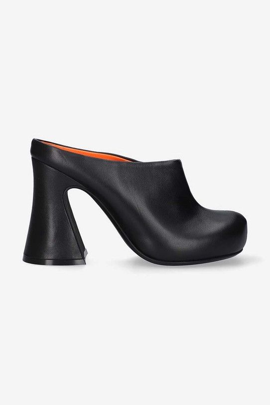 Marni o1w1db10125 Leather heel Sabot in Black Size US 9 / IT 39 - 1 Thumbnail