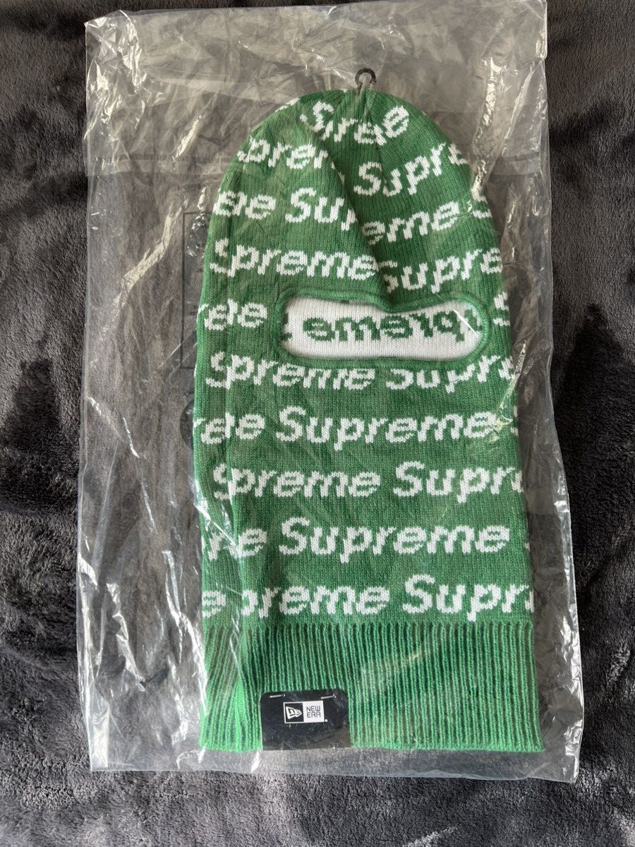 Supreme Supreme Green Repeat Balaclava Size ONE SIZE - 1 Thumbnail