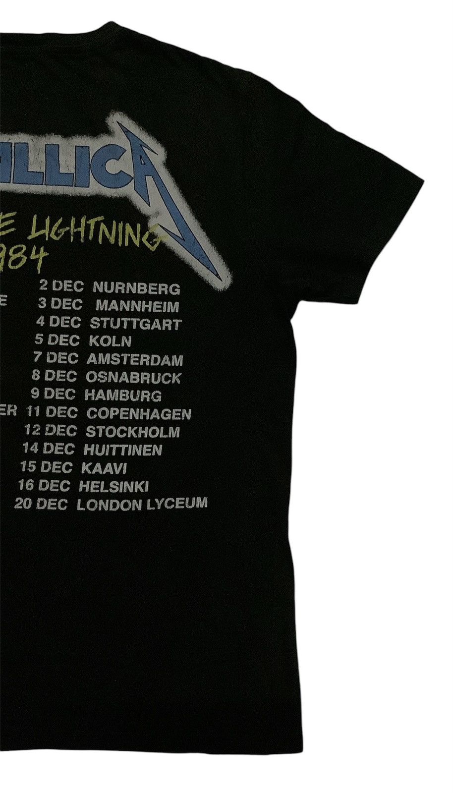 Band Tees × GU × Metallica Metallica Ride the Lightning 1984 Tour Tee Size S / US 4 / IT 40 - 8 Thumbnail
