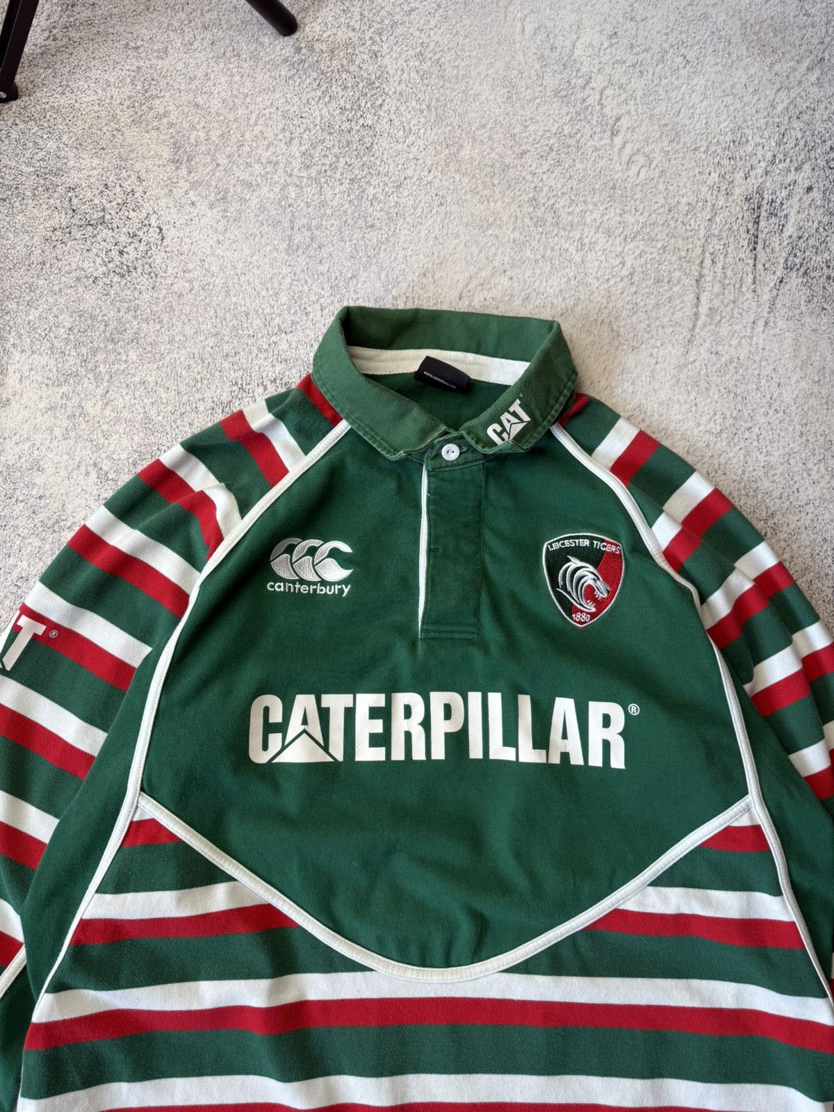 Canterbury of New Zealand LEICESTER TIGERS RUGBY HOME JERSEY SHIRT CANTERBURY 2012-13 Size US XL / EU 56 / 4 - 2 Thumbnail