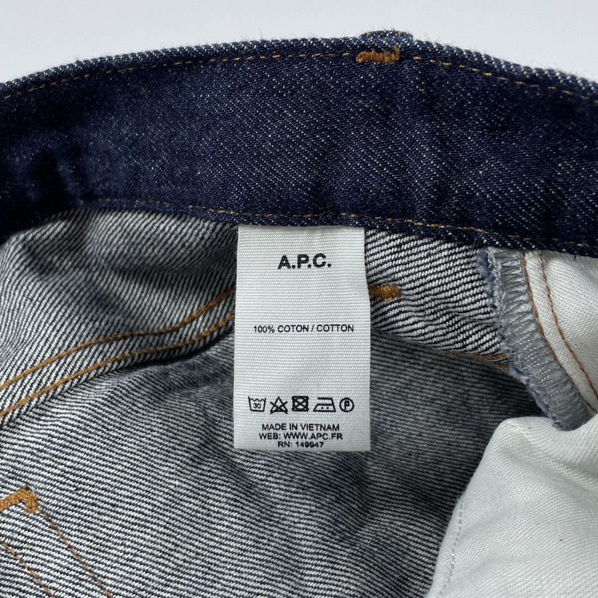 A.P.C. APC Jeans Petit Standard Selvedge Denim Pants Size US 34 / EU 50 - 9 Thumbnail