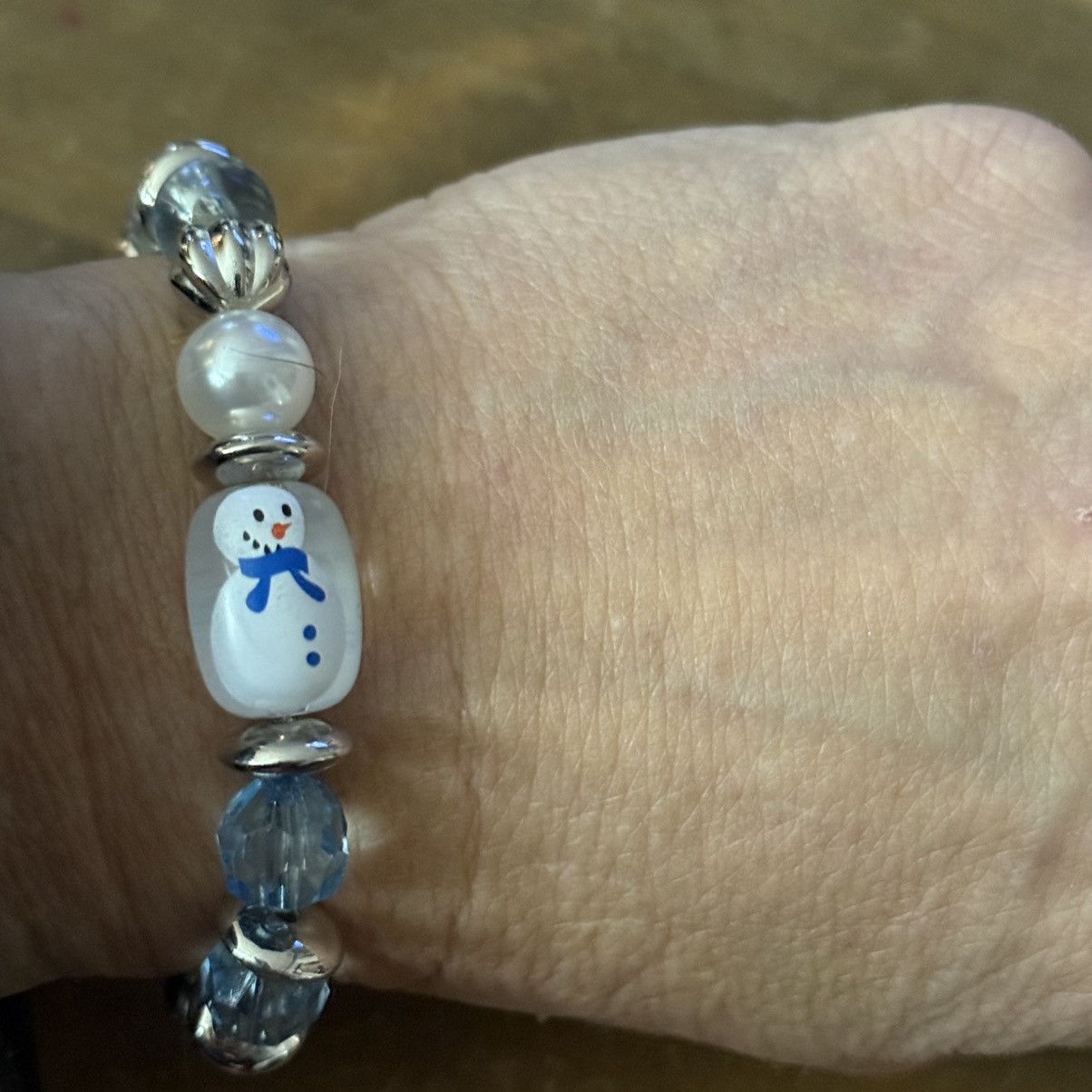Other Snowman bead stretch bracelet Size ONE SIZE - 2 Thumbnail