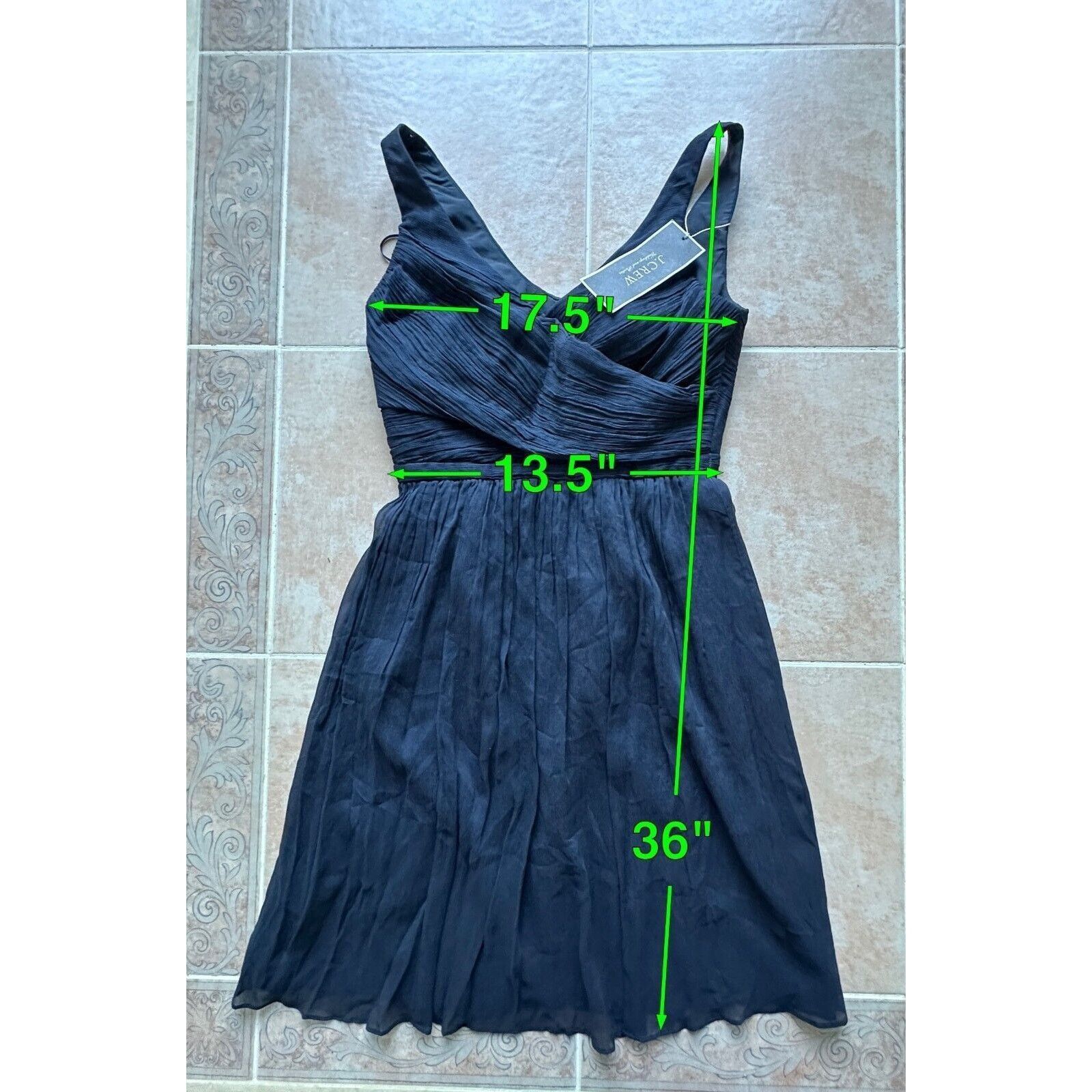 J.Crew New! J.Crew Heidi silk chiffon cocktail dress Dress Size 6 Size M / US 6-8 / IT 42-44 - 2 Thumbnail