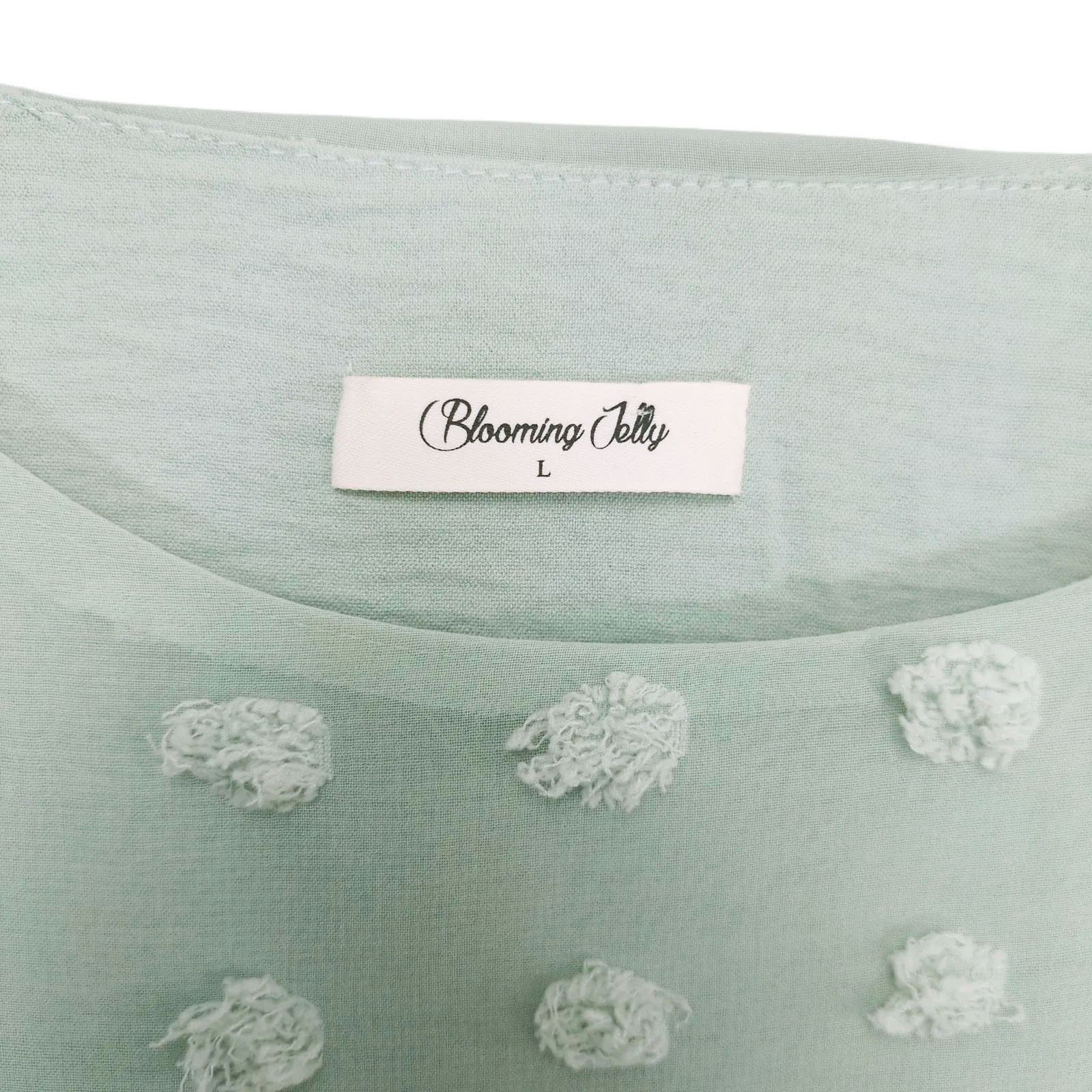 Other Blooming Jelly Women's L Sheer Chiffon Pom Pom Blouse Size L / US 10 / IT 46 - 5 Thumbnail