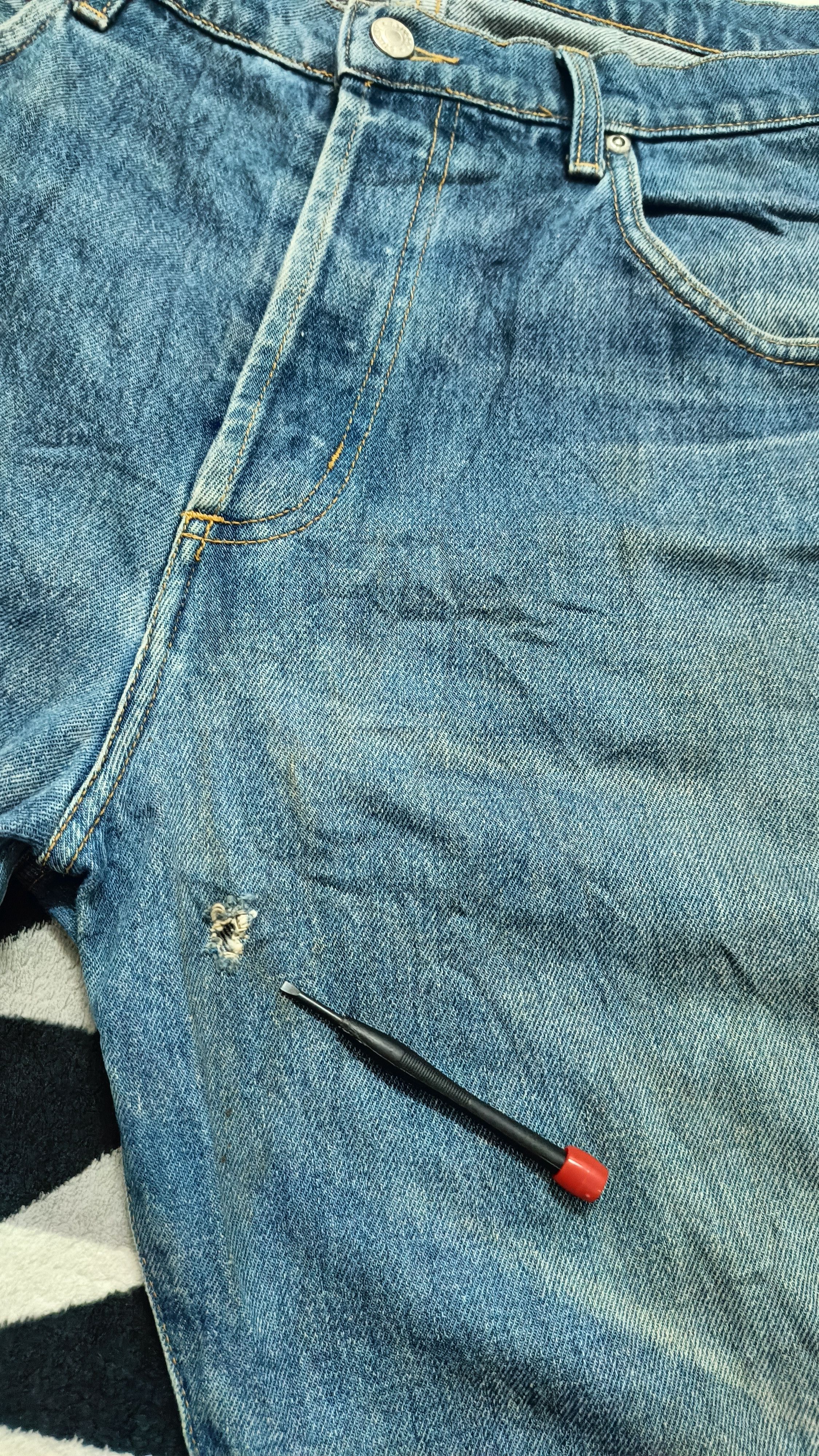 Stussy 🔥🔥 Rare Distressed Vintage 90s Stussy Jeans Size US 35 - 9 Thumbnail