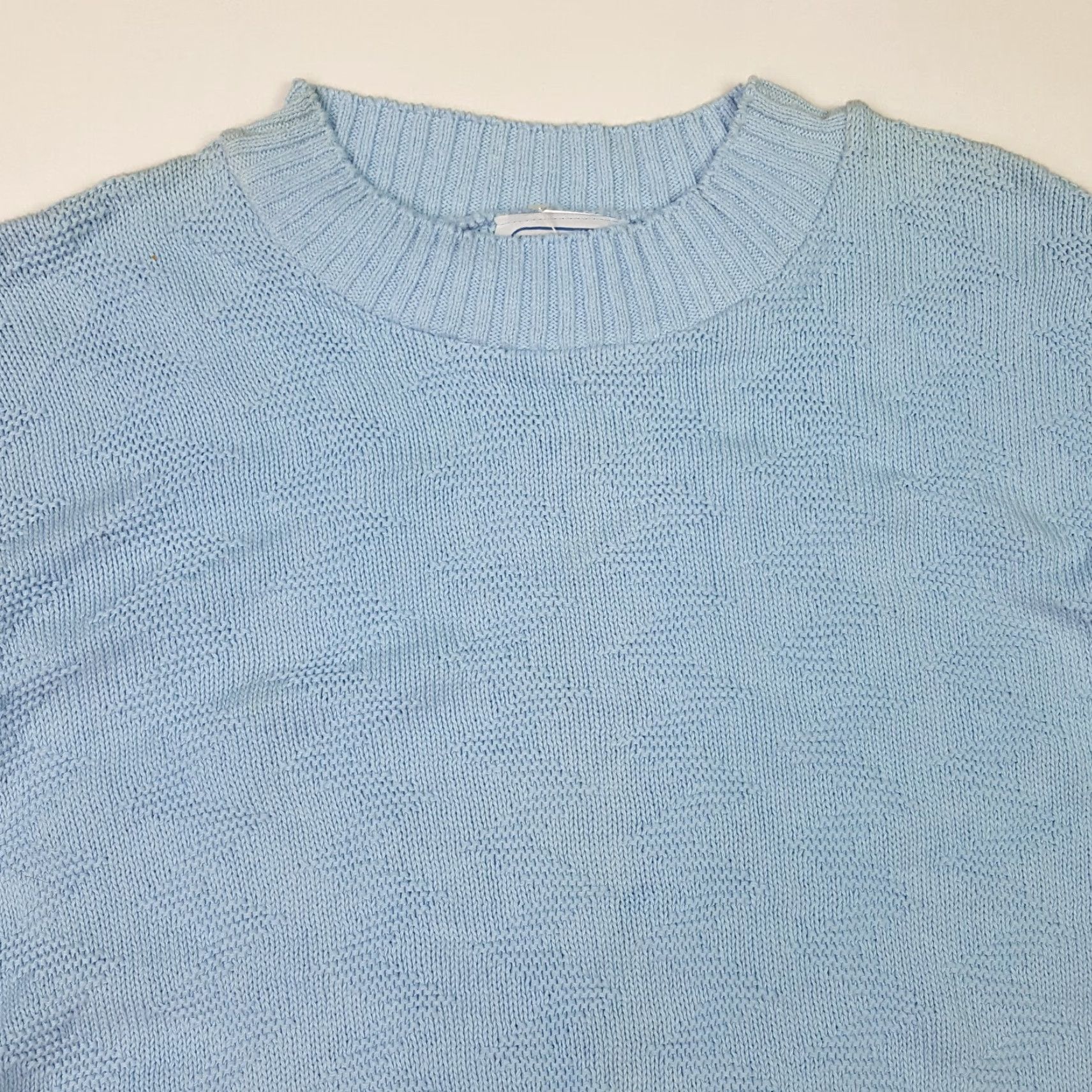 Etro Vintage Retro Blue Crew Neck Knit Pullover Sweater Mens XS Short Sleeve 80s Fall Winter Knit Style Cotton Solid Size US XS / EU 42 / 0 - 2 Thumbnail