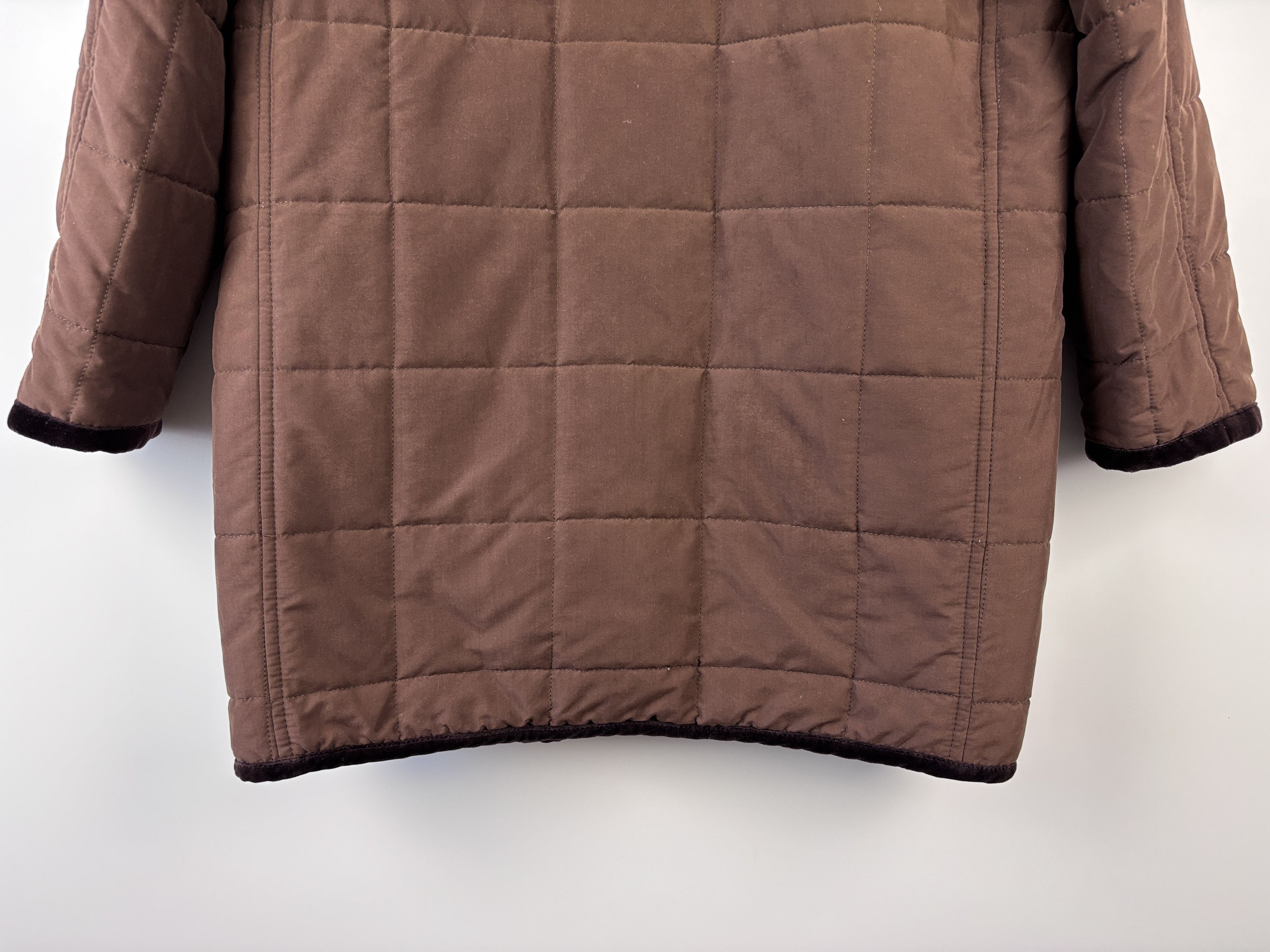 Burberry × Vintage Vintage Burberrys Nova Check Quilted Jacket Coat Brown 36 Size L / US 10 / IT 46 - 10 Thumbnail