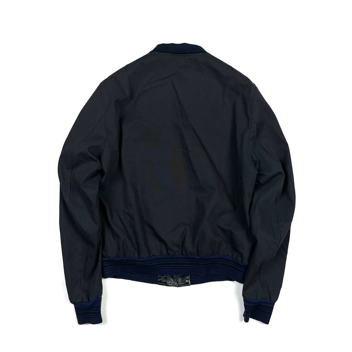 Lanvin Lanvin Classic Leather Bomber Jacket Luxury Blue Size US M / EU 48-50 / 2 - 8 Thumbnail