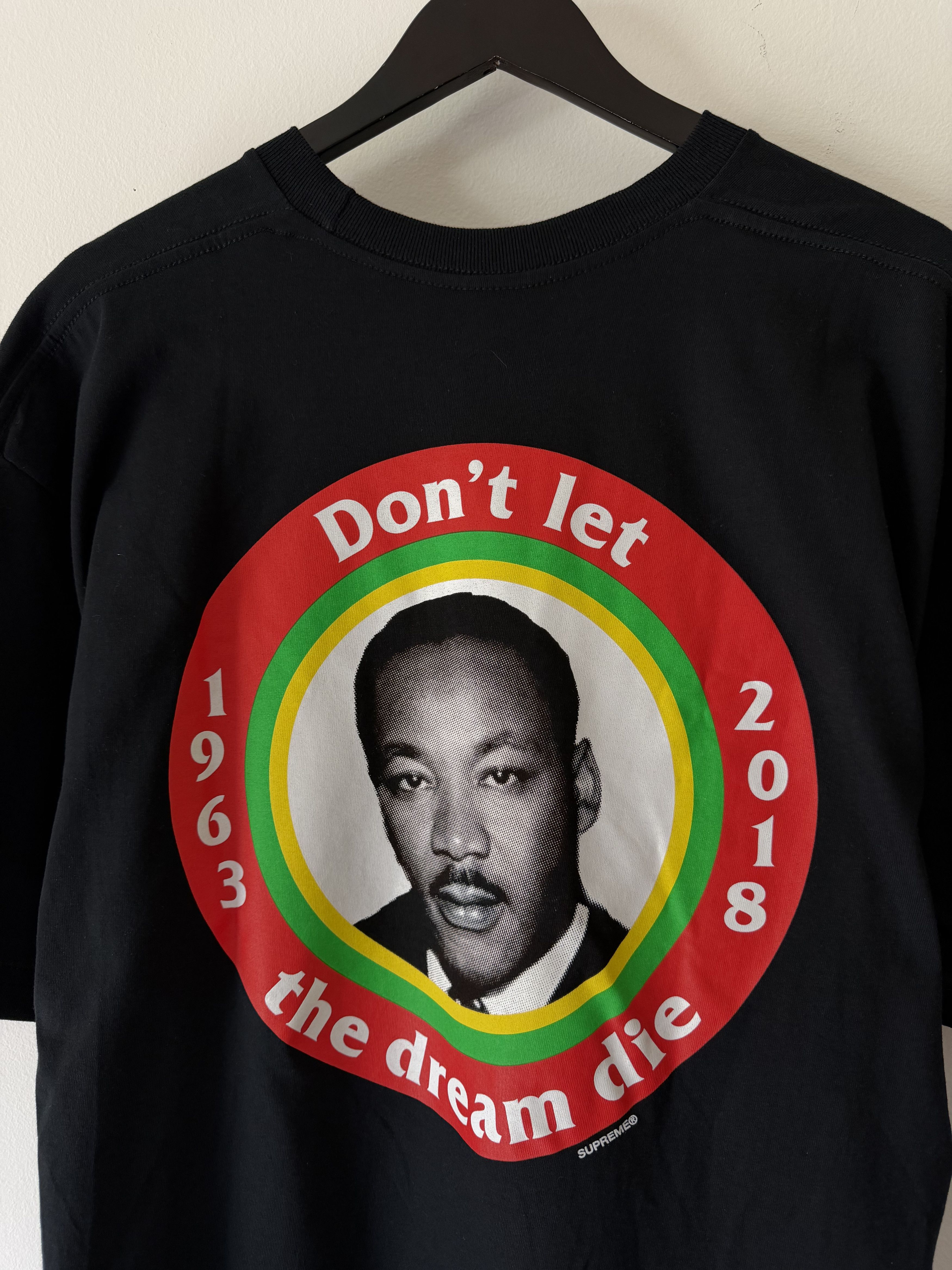 Supreme Supreme SS18 MLK Dream Tee in Black Size US XL / EU 56 / 4 - 2 Thumbnail
