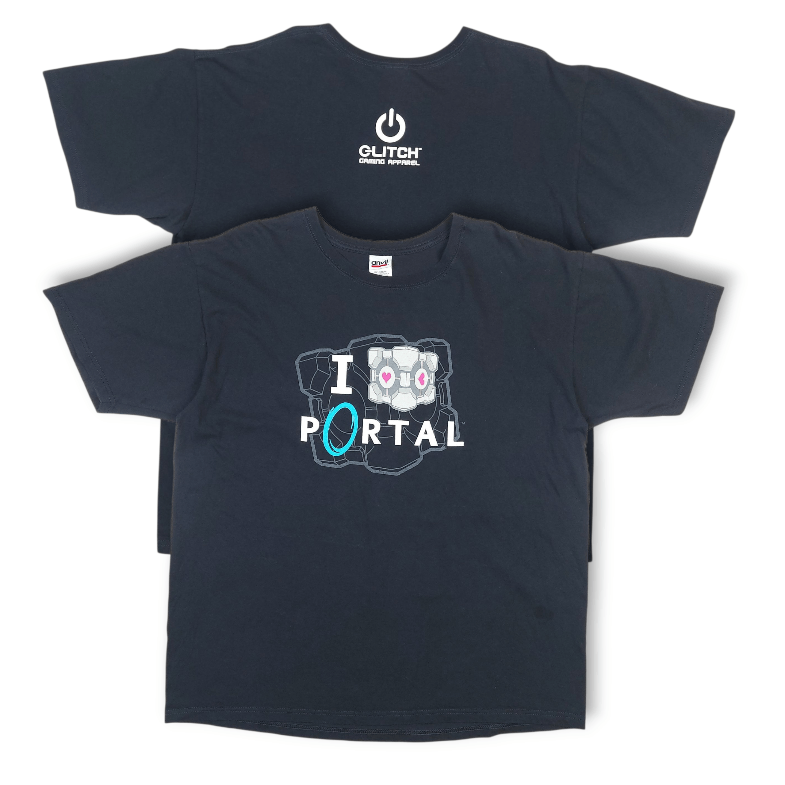 Microsoft VERY RARE Vintage 2007 Portal 1 Valve Glitch Gaming TEE Size US XL / EU 56 / 4 - 1 Thumbnail