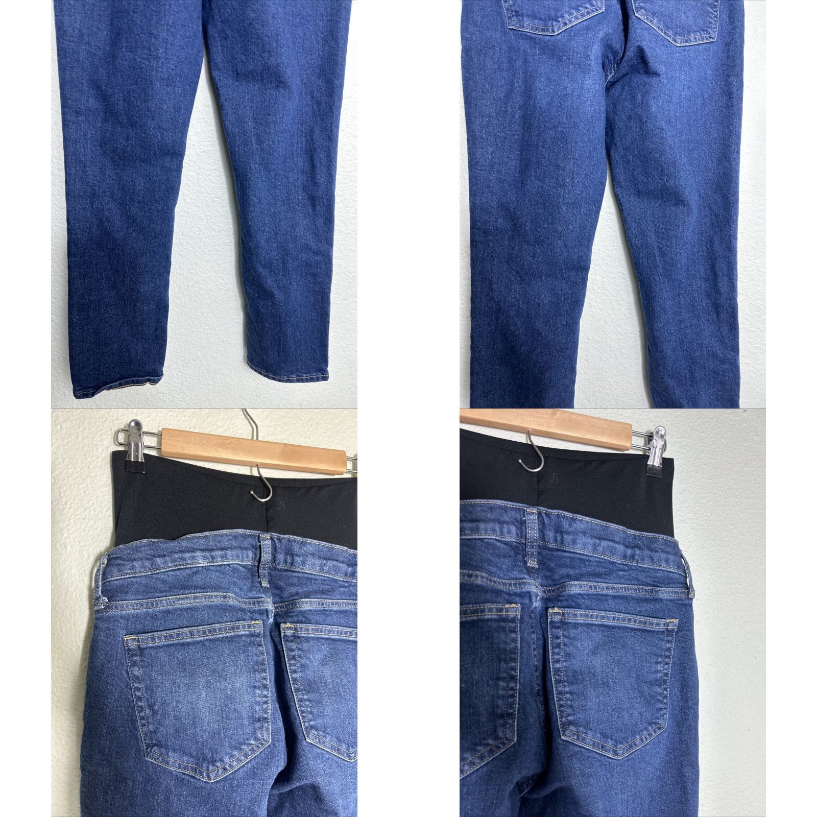 Gap Gap Maternity Jeans Dark Wash 4 32x27 Women Jeans Blue Straight Womens Size 27" / US 4 / IT 40 - 8 Thumbnail