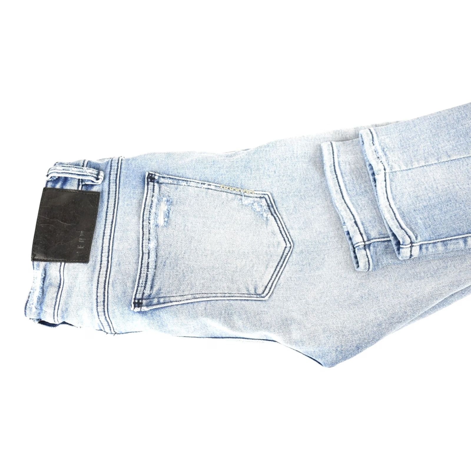 Vintage NEUW Iggy Skinny Jeans Men's W29/L32 Distressed Ripped Faded Denim Jeans Size US 29 - 5 Thumbnail