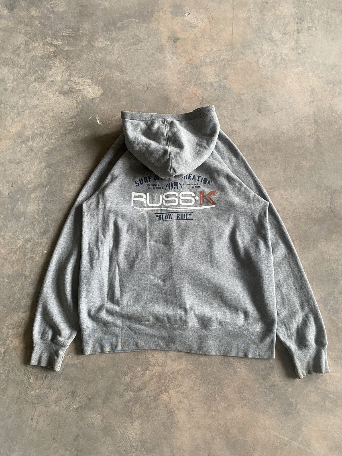 Japanese Brand × Vintage RUSS-K ZIPPER HOODIE SURF Y2K LGB PUNK Size US XL / EU 56 / 4 - 3 Thumbnail