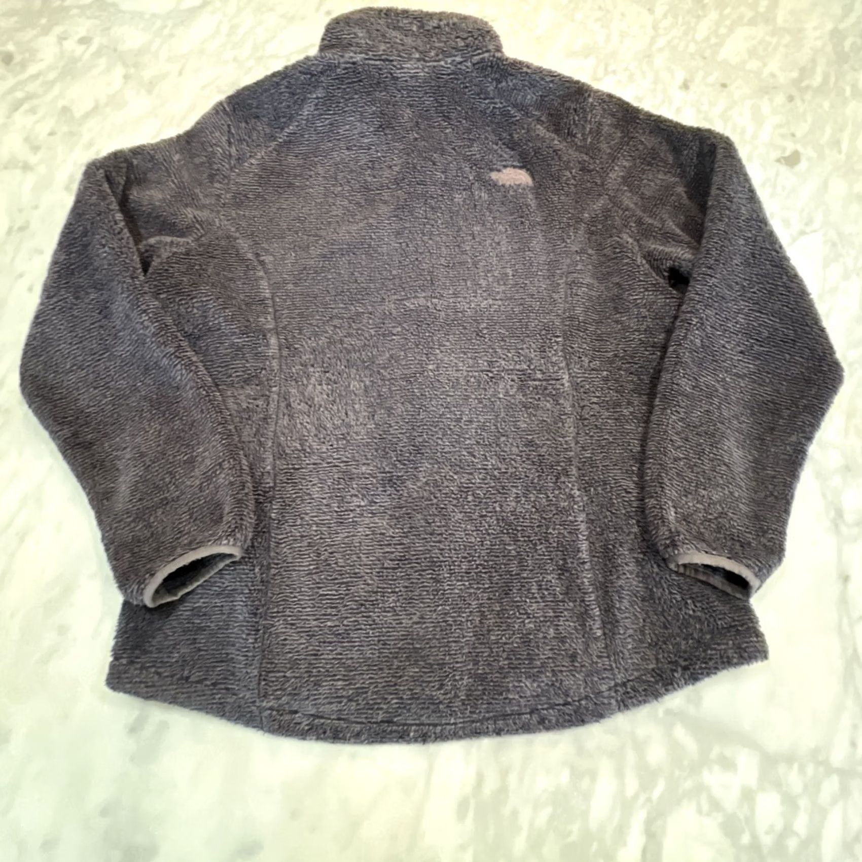 The North Face The North Face Full Zip Fleece Jacket Women XL Gray Deep Pile Thick Heavy Regular Fit Spring Fall Classic Outdoor Logo Zipper Size XL / US 12-14 / IT 48-50 - 4 Thumbnail