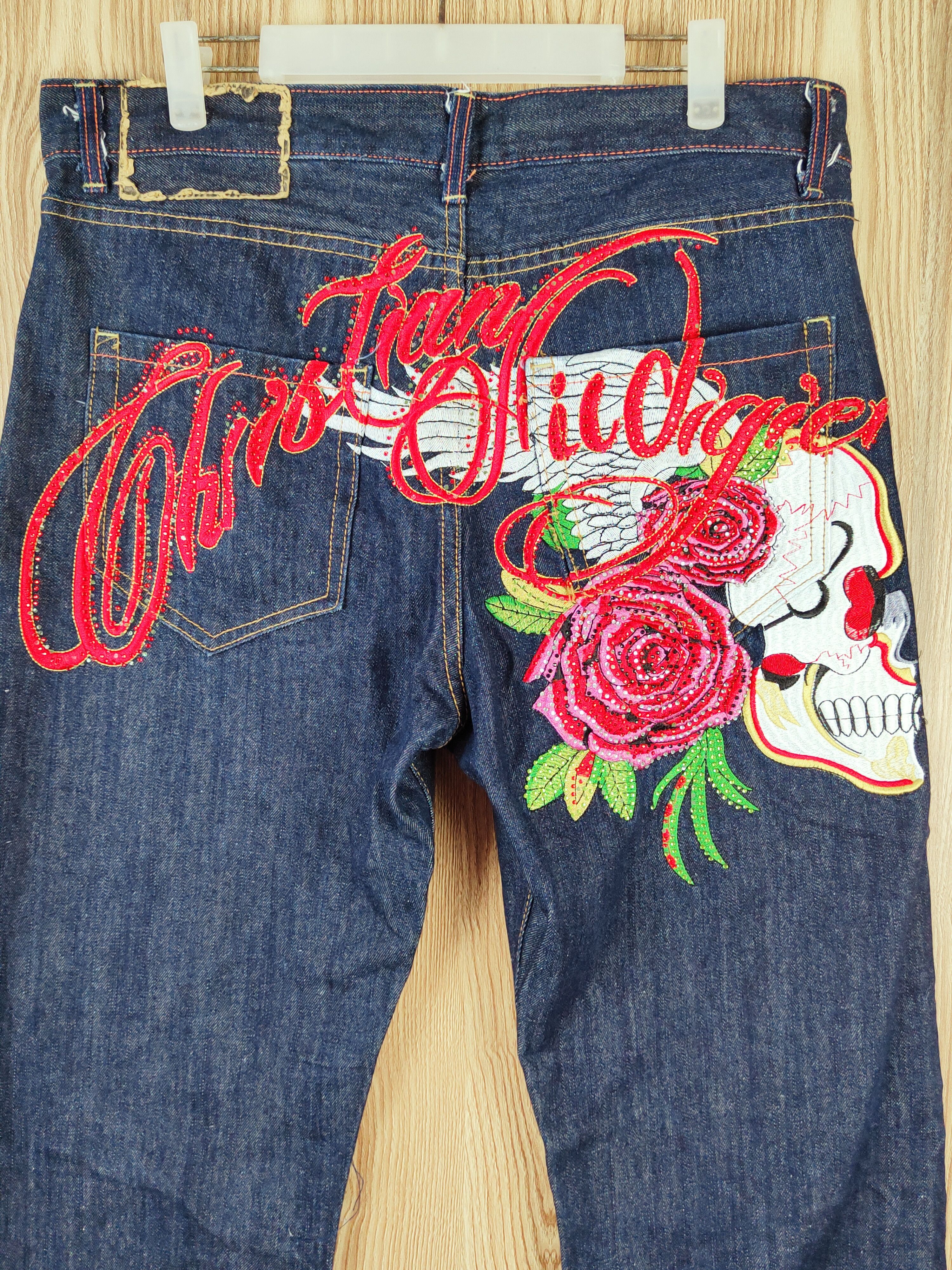Japanese Brand Japan Dark Blue Distressed Ripped Jeans #W215 Size US 36 / EU 52 - 4 Thumbnail