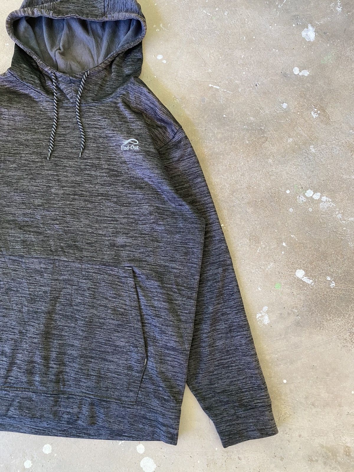 Japanese Brand Find-Out Fleece Lined Tech Hoodie Japan XL Grey Size US XL / EU 56 / 4 - 2 Thumbnail