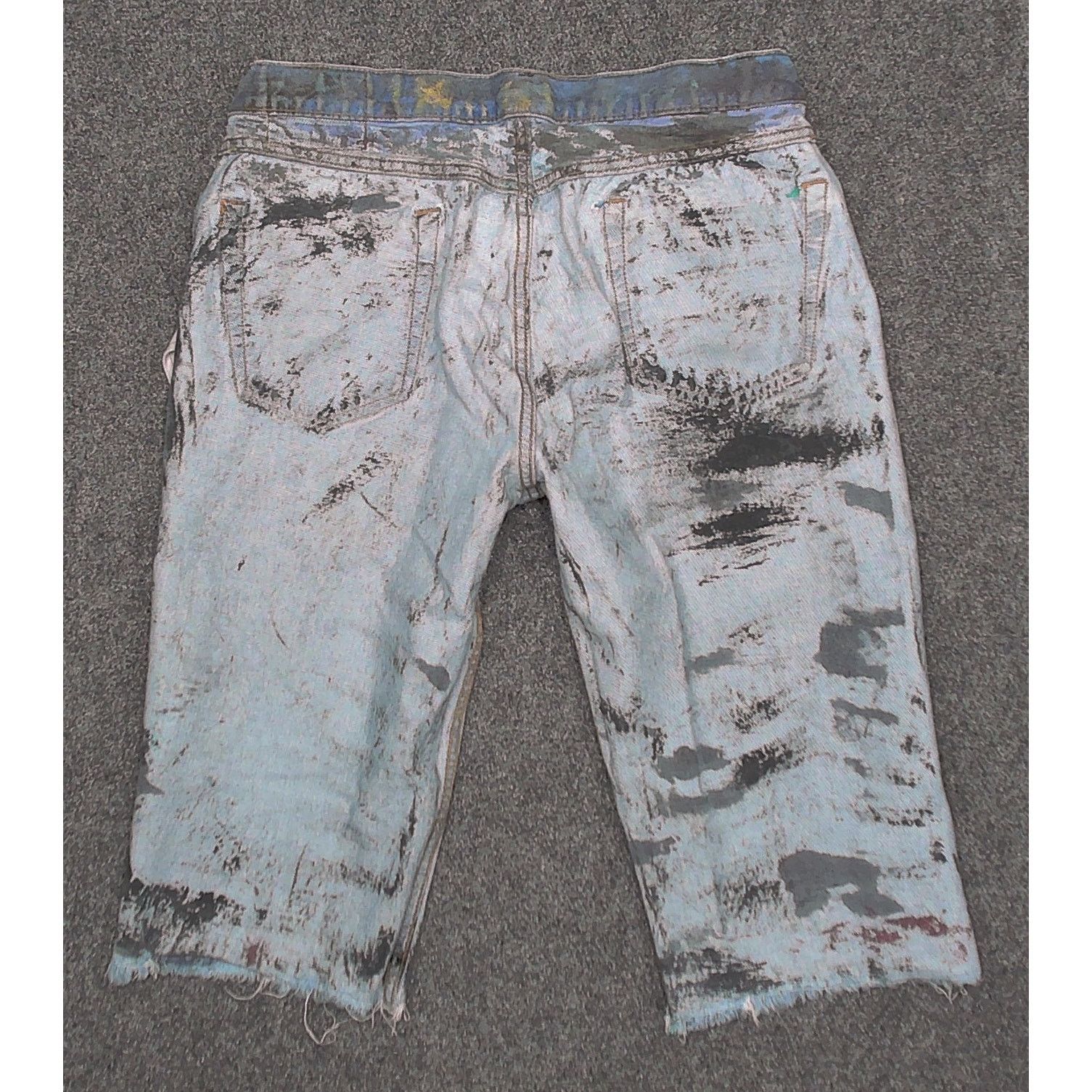 Levi's Levi's 1-of-1 Custom Hand-Painted Denim Long Shorts Mens 34 Size US 34 / EU 50 - 6 Thumbnail