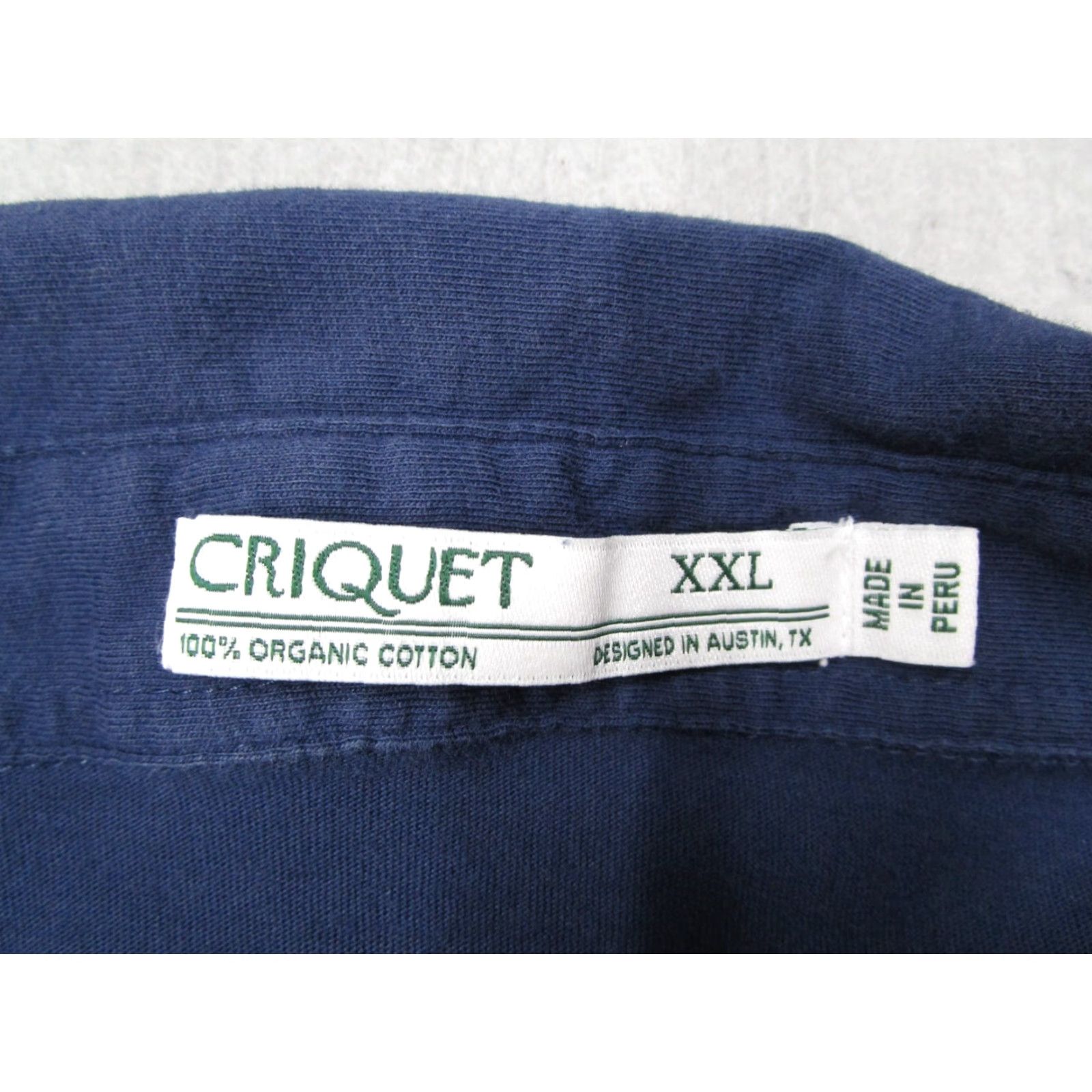 Vintage Criquet Shirt Mens 2XL XXL Blue Polo Organic Golf Casual Work Made in Peru Size US XXL / EU 58 / 5 - 3 Thumbnail
