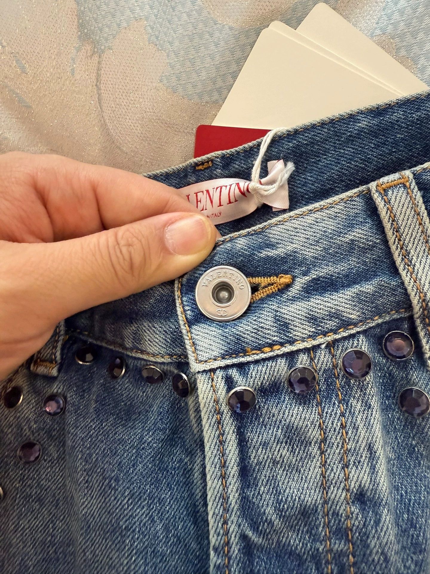 Valentino Valentino New 32 Jeans Waist Crystal Band Size US 32 / EU 48 - 6 Thumbnail