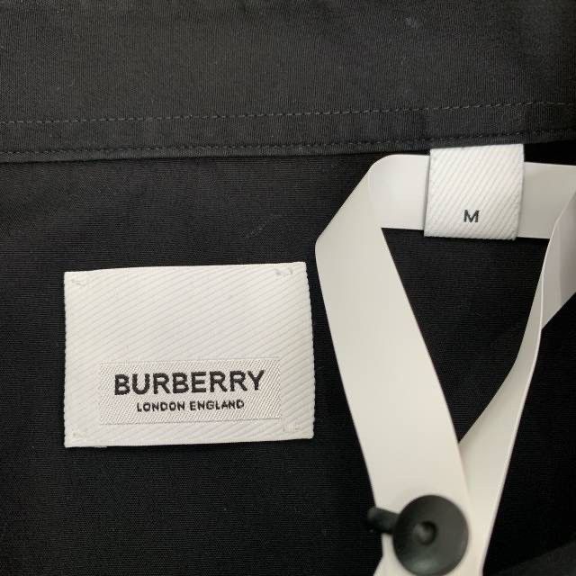 Burberry Burberry Logo Letter Collared Black Long Sleeve Shirt K26WX Size US M / EU 48-50 / 2 - 6 Thumbnail