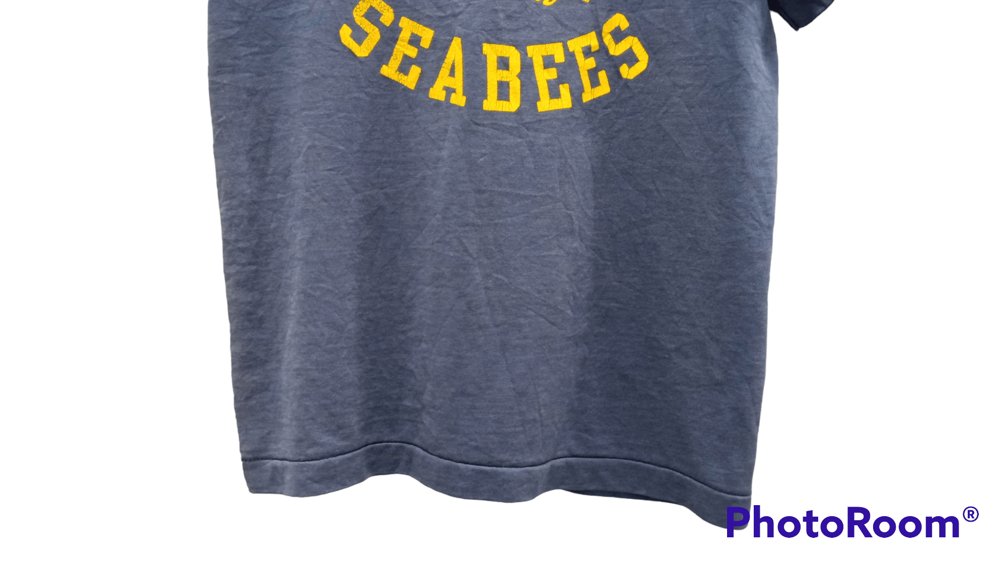 Fruit Of The Loom × Vintage 🔥🔥Vintage 90s USN US Navy Seabees T-Shirt Size US S / EU 44-46 / 1 - 10 Thumbnail