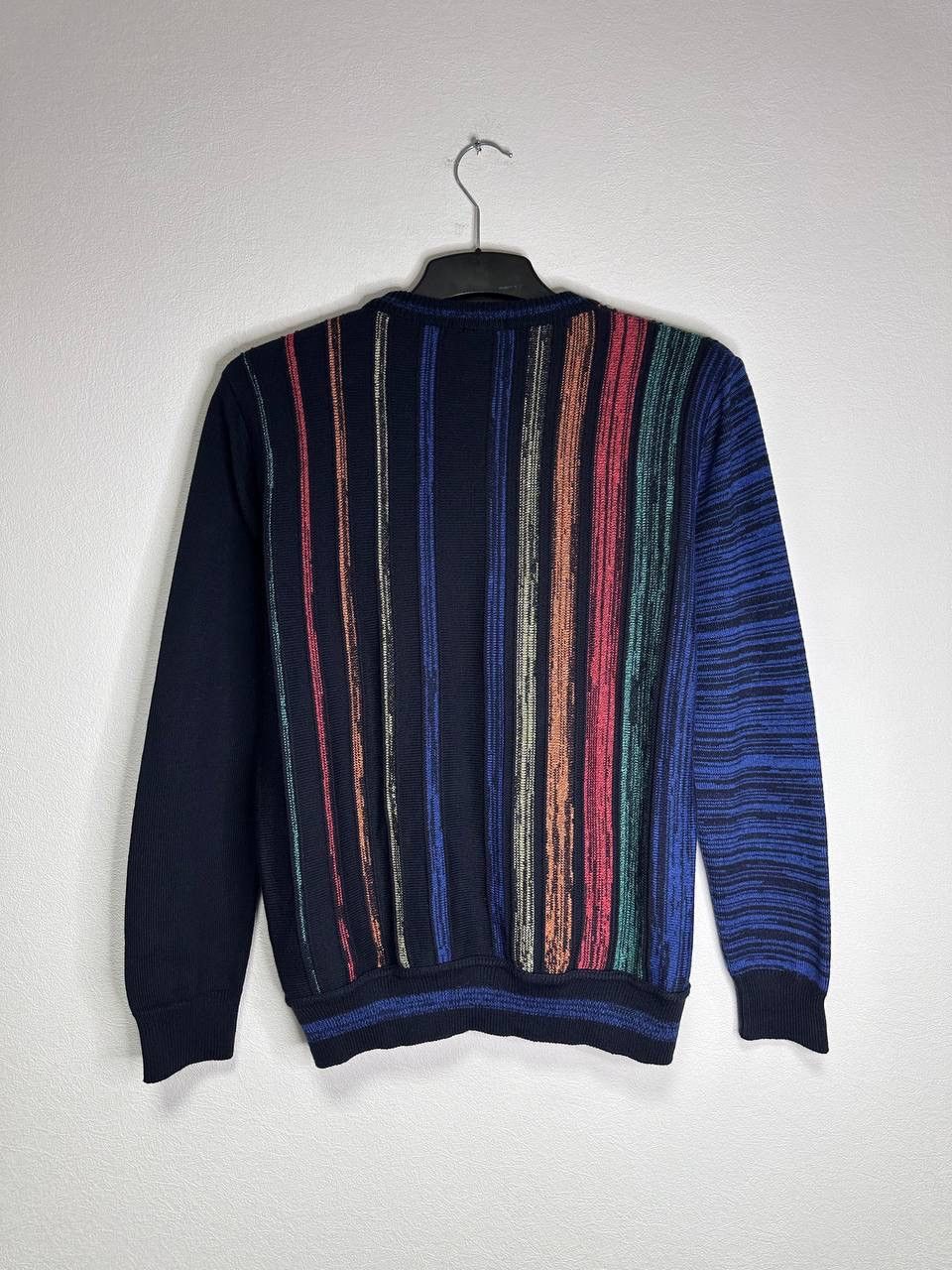 Carlo Colucci Carlo Colucci Knit Sweater Made in Italy Multicolor Striped Size US M / EU 48-50 / 2 - 1 Thumbnail