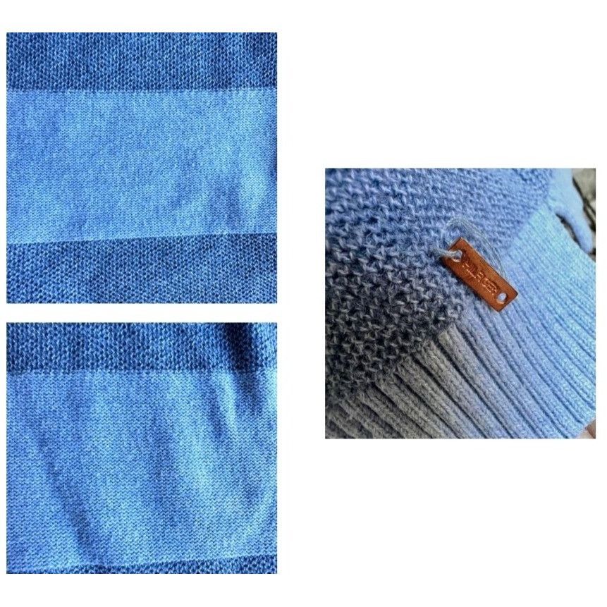 Tommy Hilfiger × Vintage Vimtage Tommy Hilfiger Sweater XL Pullover Blue Striped 3/4 Size XL / US 12-14 / IT 48-50 - 12 Thumbnail