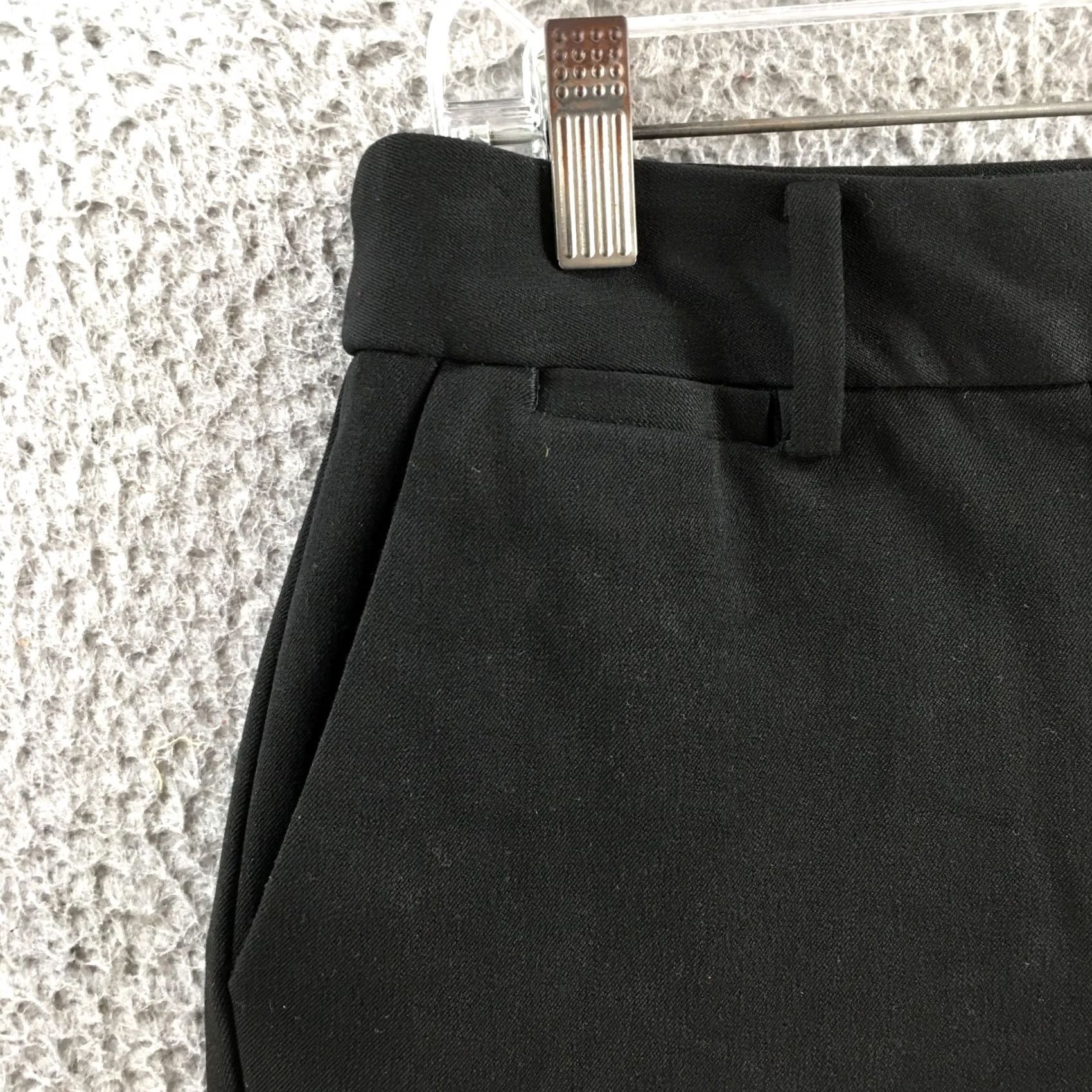 Talbots Talbots Dress Pants Womens 6P Black Straight Leg Trouser Zip Fly Work Slacks Size 28" / US 6 / IT 42 - 3 Thumbnail
