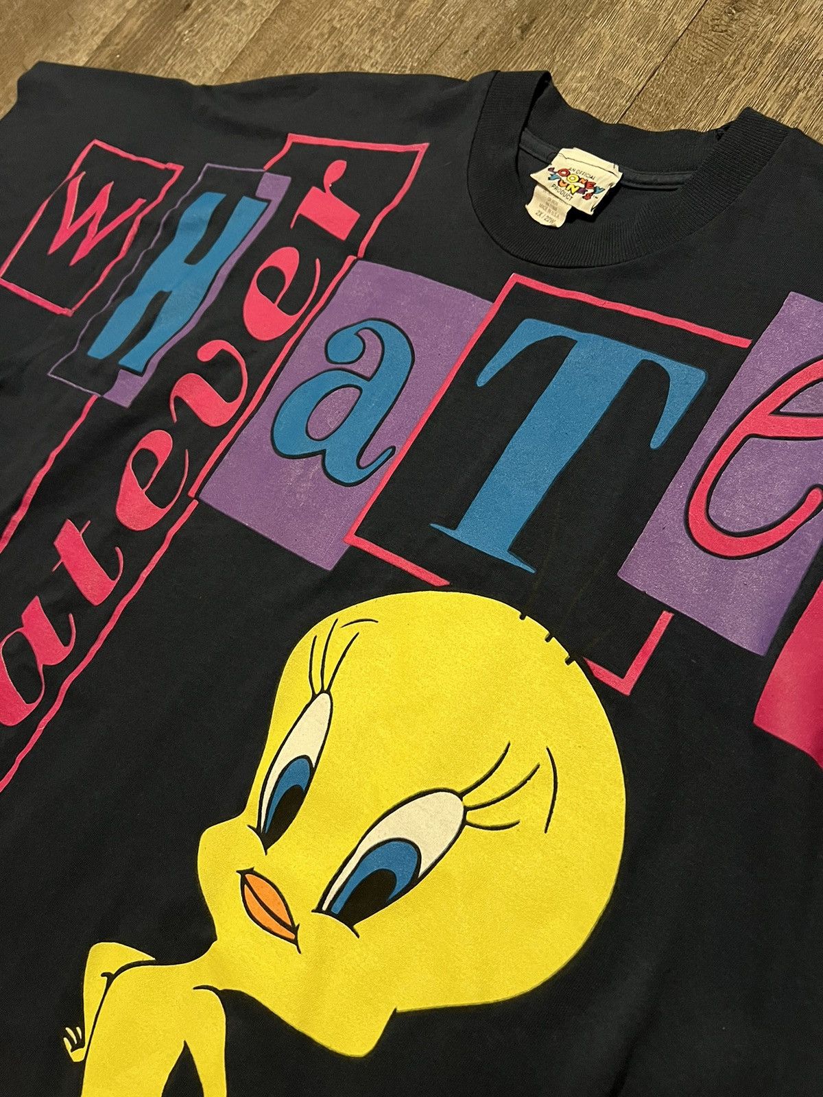 Vintage Vintage Looney Tunes Tweety Bird WHATEVER Shirt size 2XL Size US XXL / EU 58 / 5 - 2 Thumbnail
