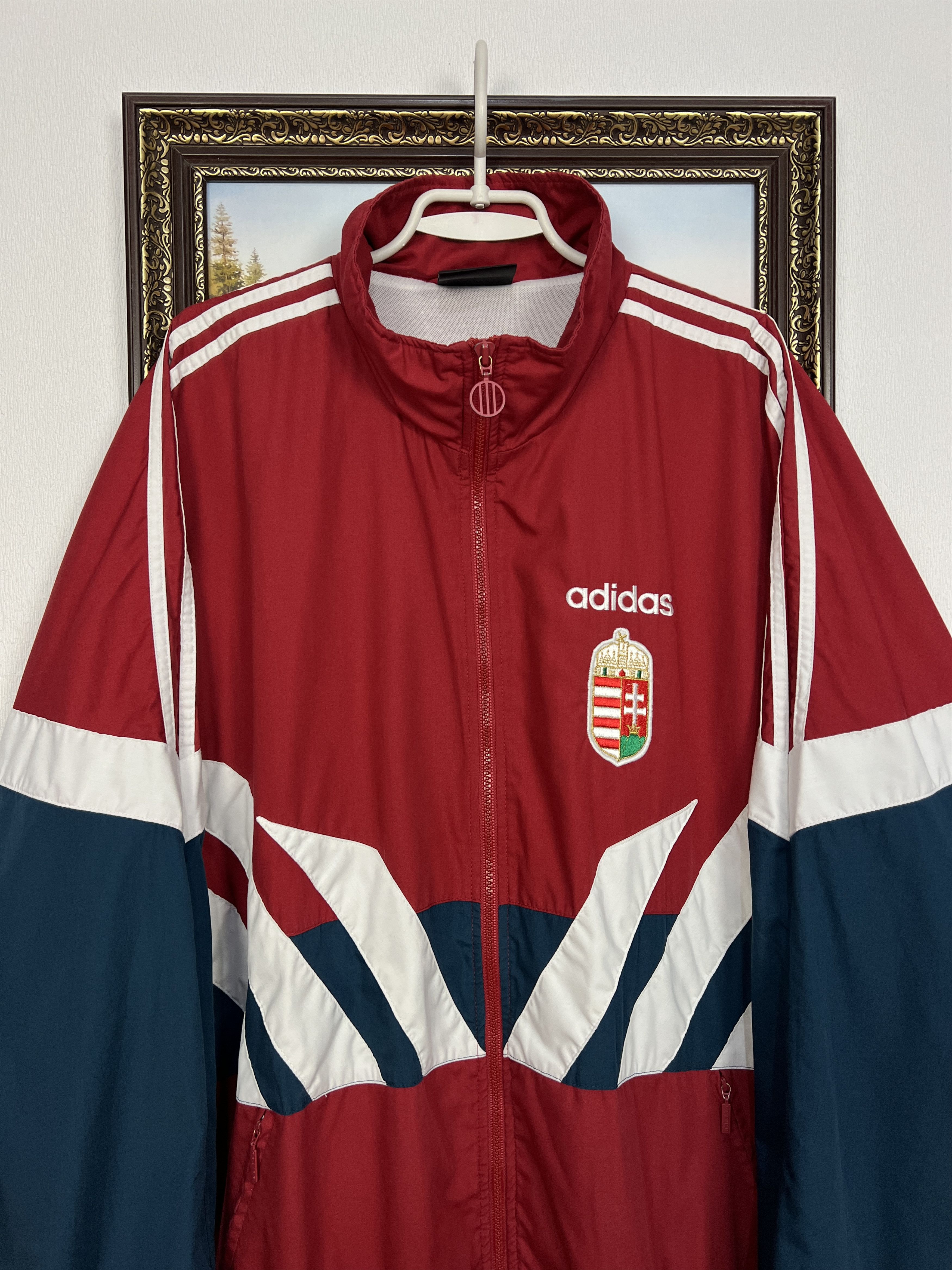 Adidas Vintage Hungary Football Jacket Soccer Track Top National Size US XL / EU 56 / 4 - 2 Thumbnail