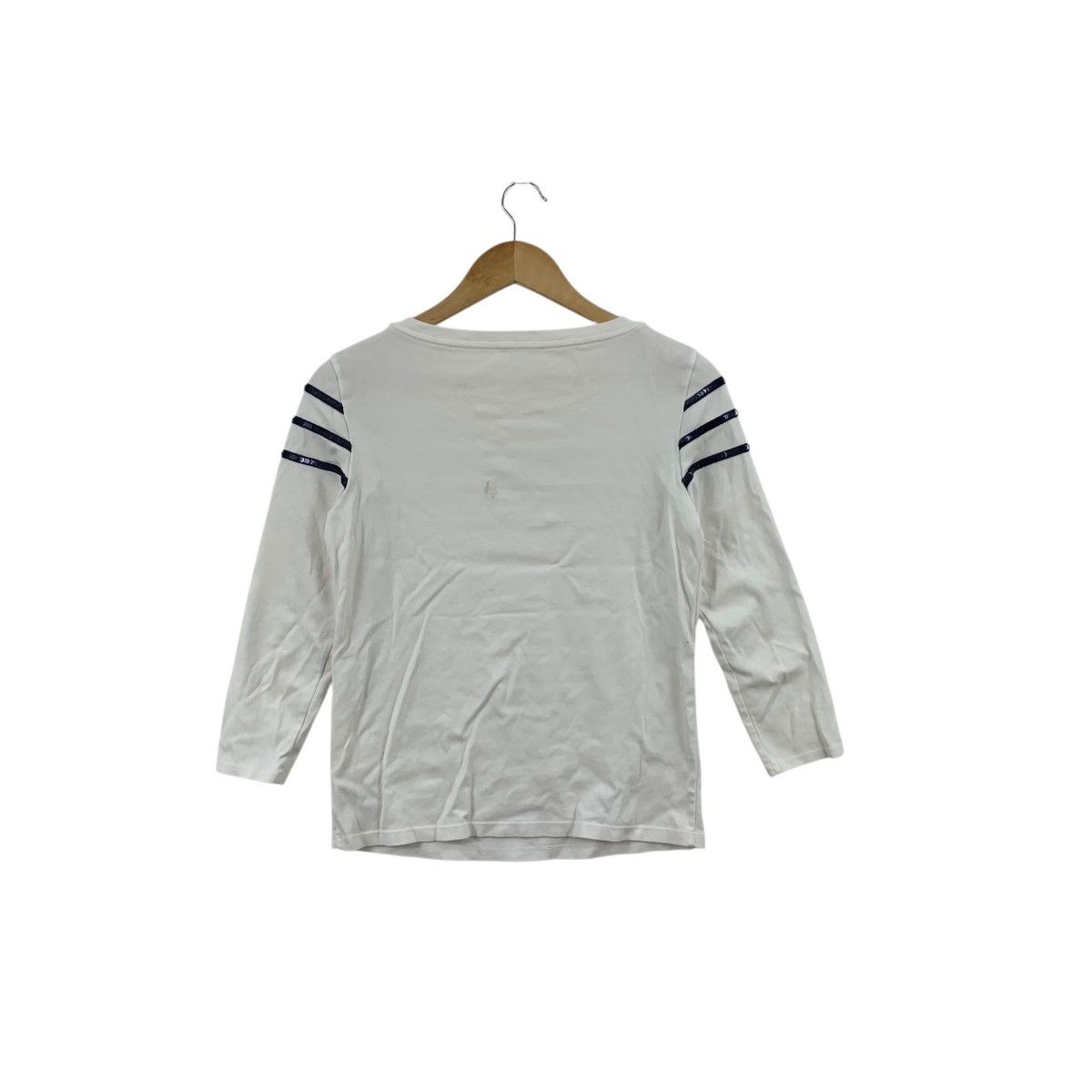 Tomorrowland TOMORROWLAND COLLECTION Sequinned Striped Tee Shirt Top Size S / US 4 / IT 40 - 6 Thumbnail