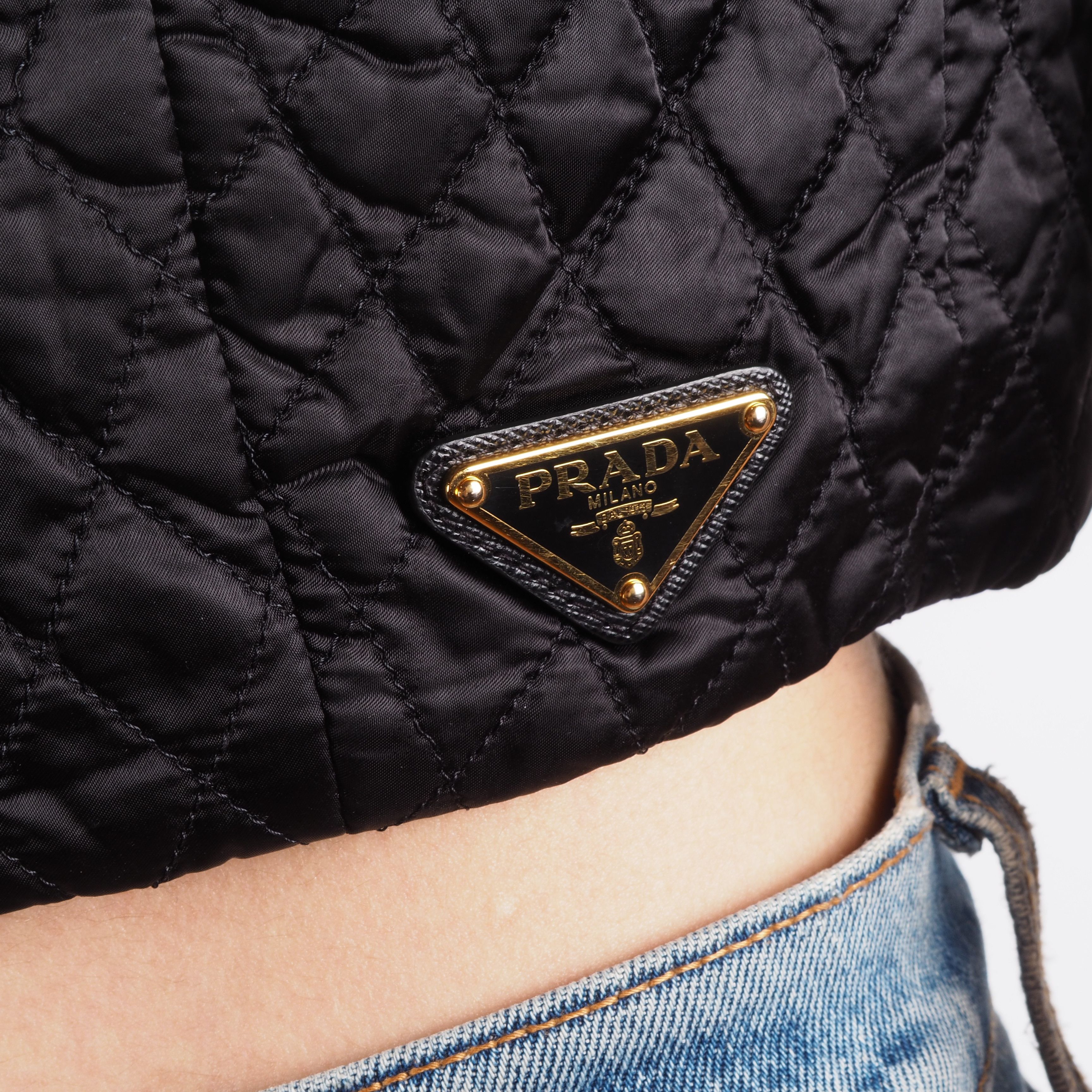 Prada Prada Quilted Cropped Padded Jacket Black Size M / US 6-8 / IT 42-44 - 5 Thumbnail