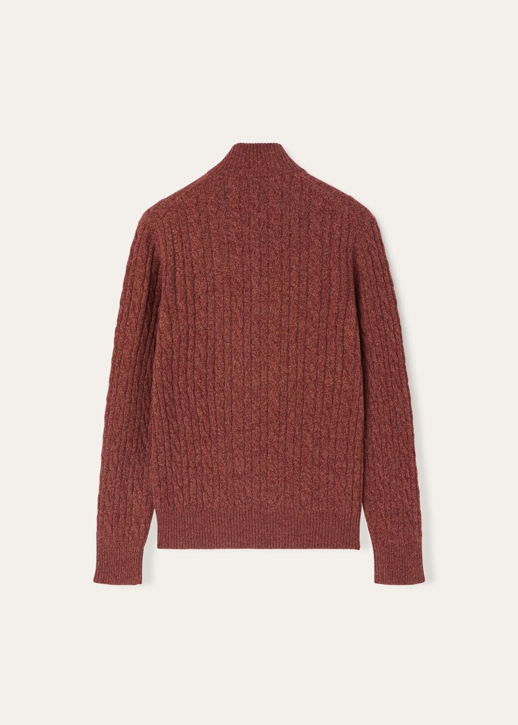 Loro Piana o1w1db10725 FAD7358 Treccia Sweater in Burgundy Size US S / EU 44-46 / 1 - 6 Thumbnail
