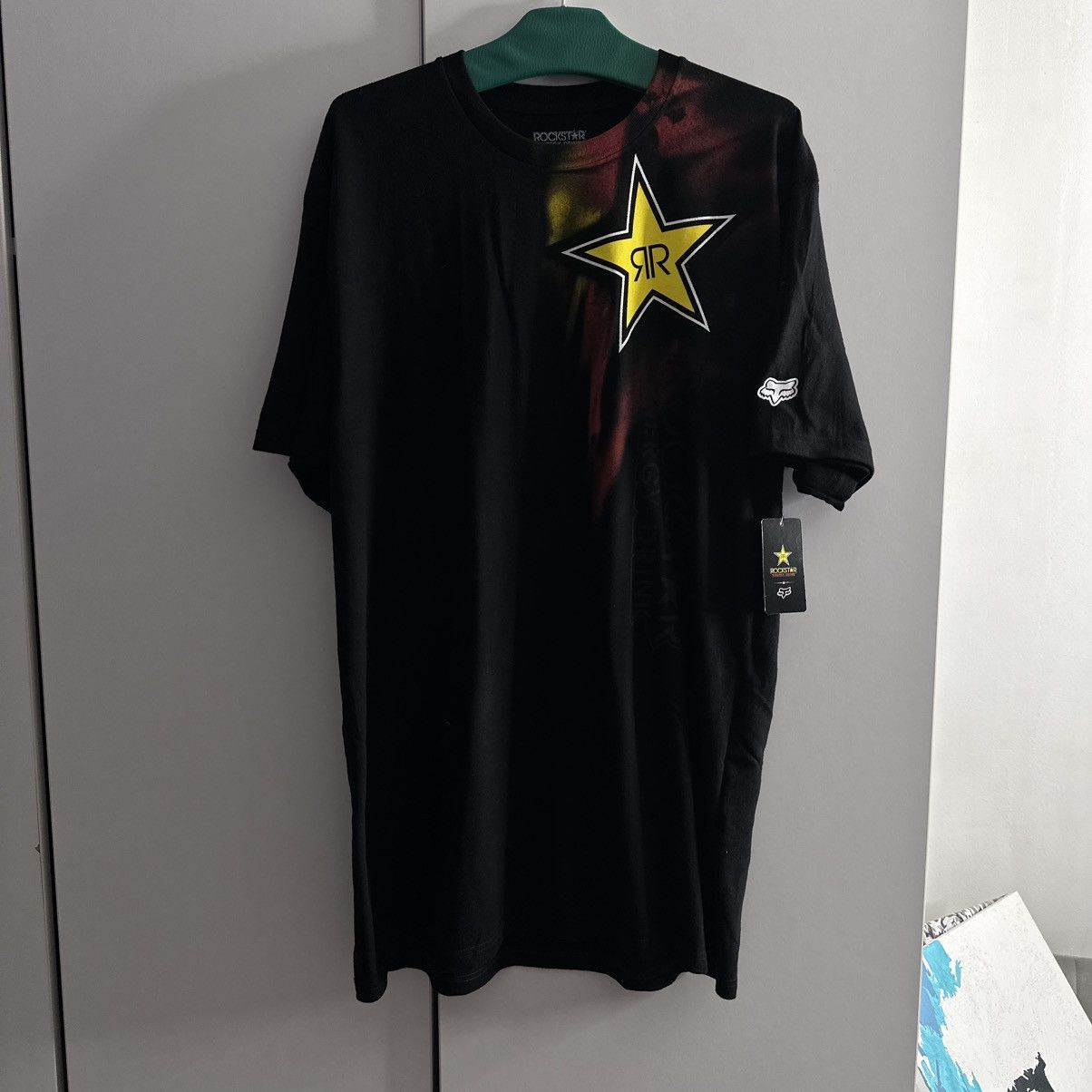 Fox Racing Fox Racing Rockstar Energy New T-shirt Rare crazy Tee Size US XL / EU 56 / 4 - 2 Thumbnail