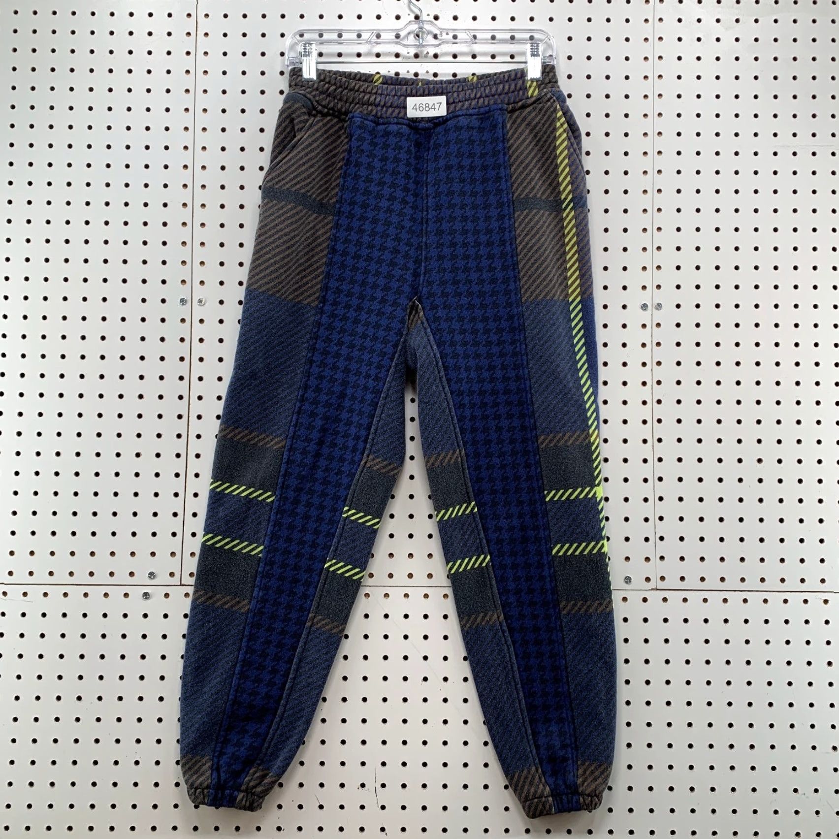 Adidas Adidas Ivy Park Sweatpants Men Small Blue Halls of Ivy Allover Print Houndstooth Size US 29 - 2 Thumbnail