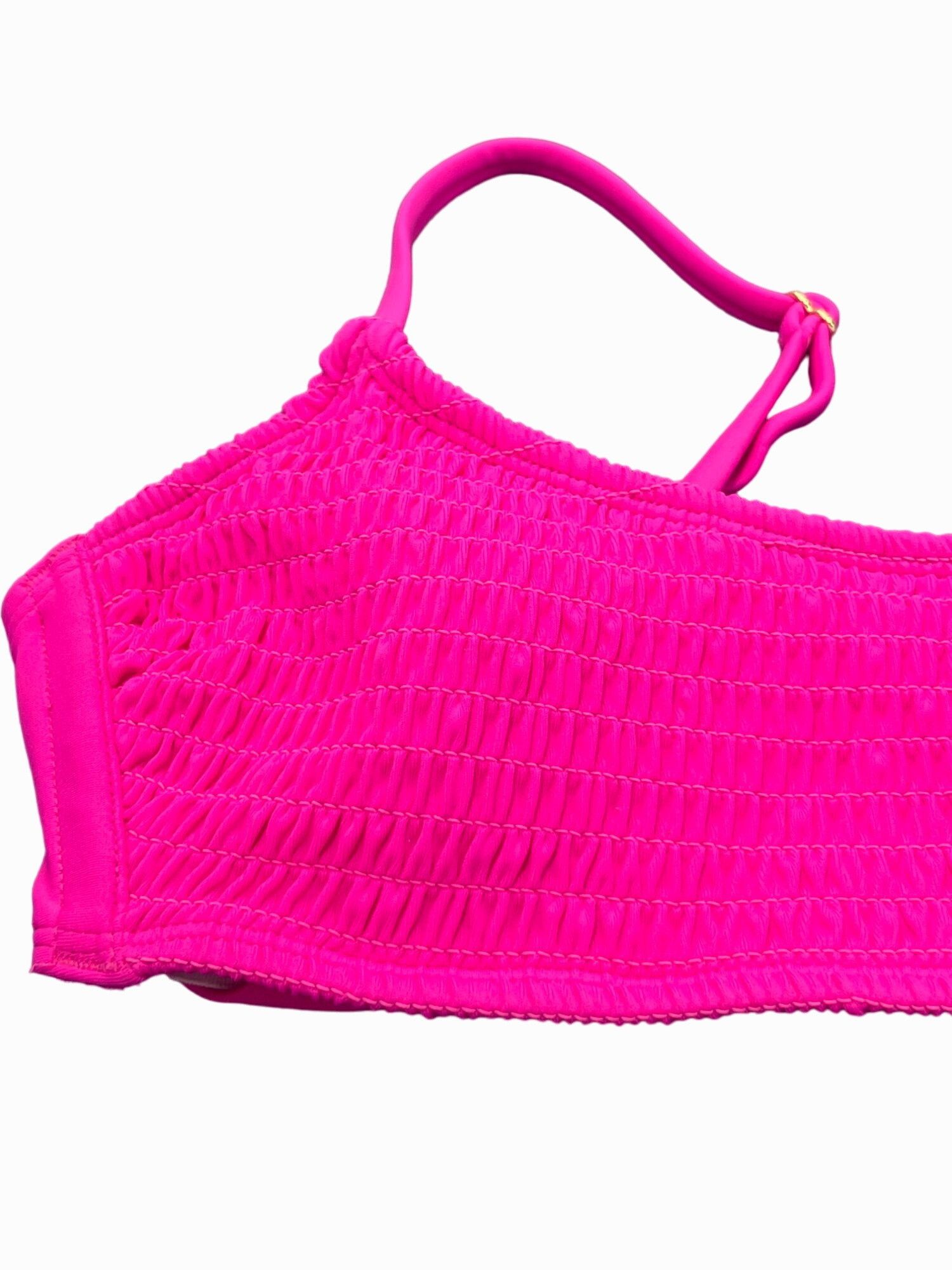 Other Wild Fable - Women's Smocked Bralette Bikini Top - Pink - Ex Size ONE SIZE - 12 Thumbnail