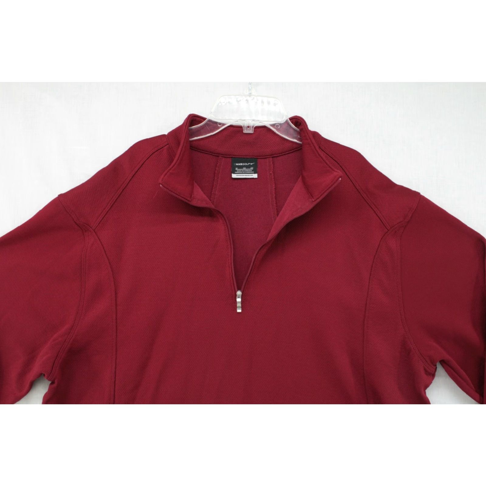 Nike VINTAGE Nike Golf Sport Cover Up Men's XL Red 1/4 Zip Pullover Sweater Preppy Modern Size US XL / EU 56 / 4 - 4 Thumbnail