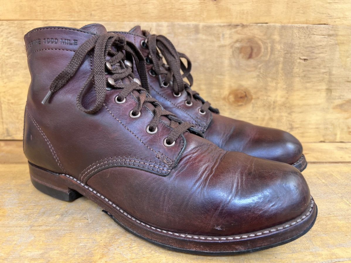 Wolverine Wolverine 1000 Mile Plain Toe Brown Leather Boots Size US 7 Size US 7 / EU 40 - 1 Thumbnail