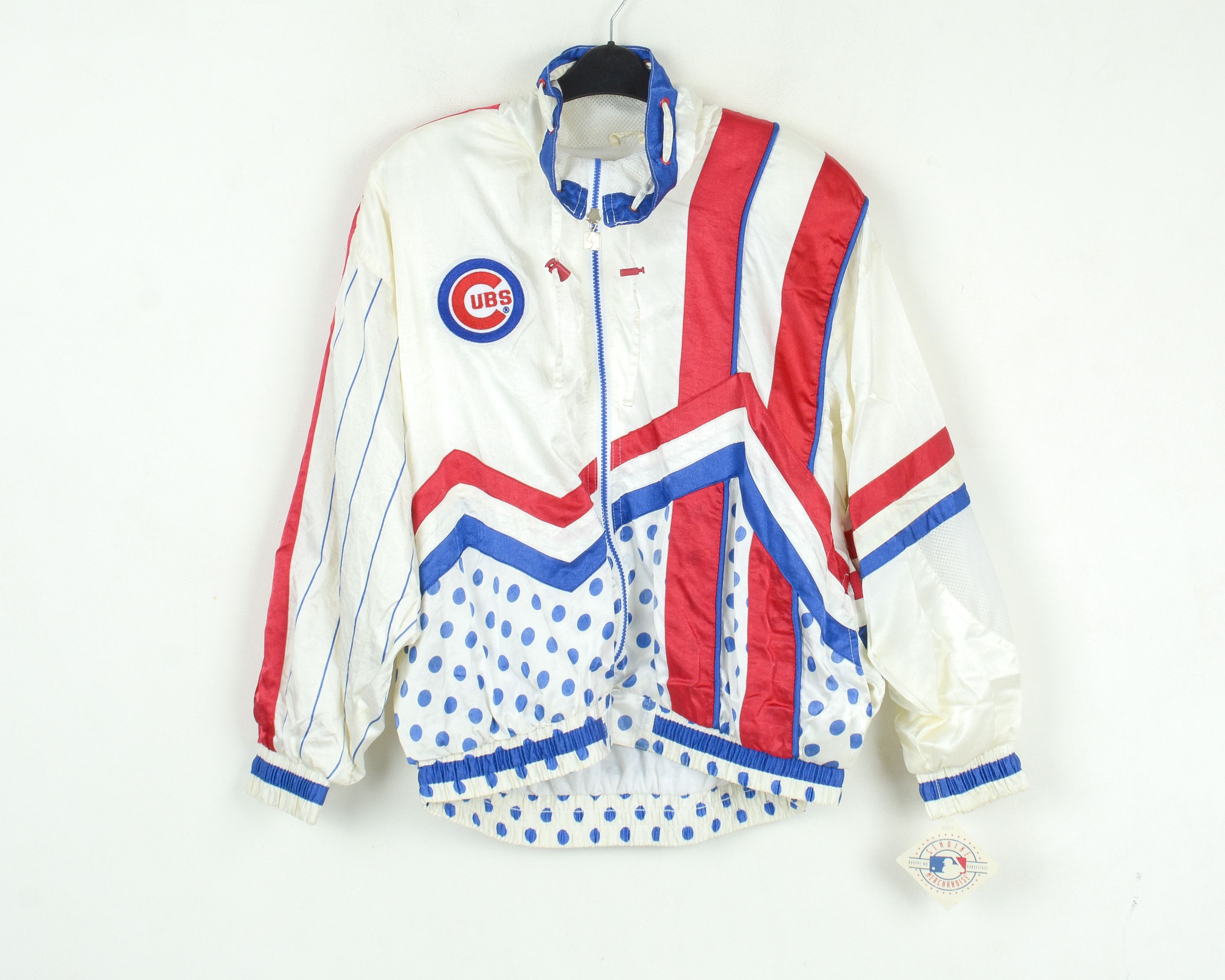 MLB Deadstock Chicago Cubs Vintage Women's XL Nylon Shell Jacket Size XL / US 12-14 / IT 48-50 - 1 Thumbnail