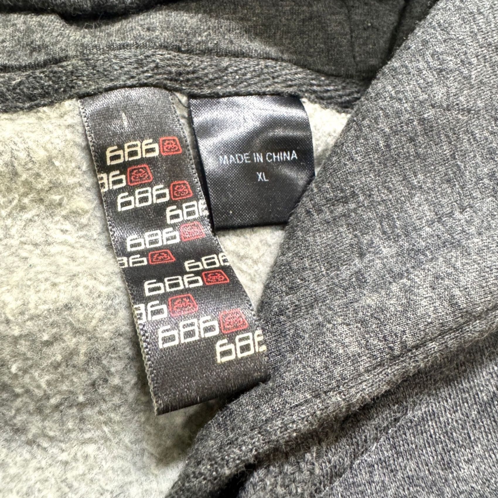 686 VINTAGE 686 Y2K Full-zip Jacket Men's XL Gray Grunge Skater Oversized Baggy Jacket Size US XL / EU 56 / 4 - 3 Thumbnail
