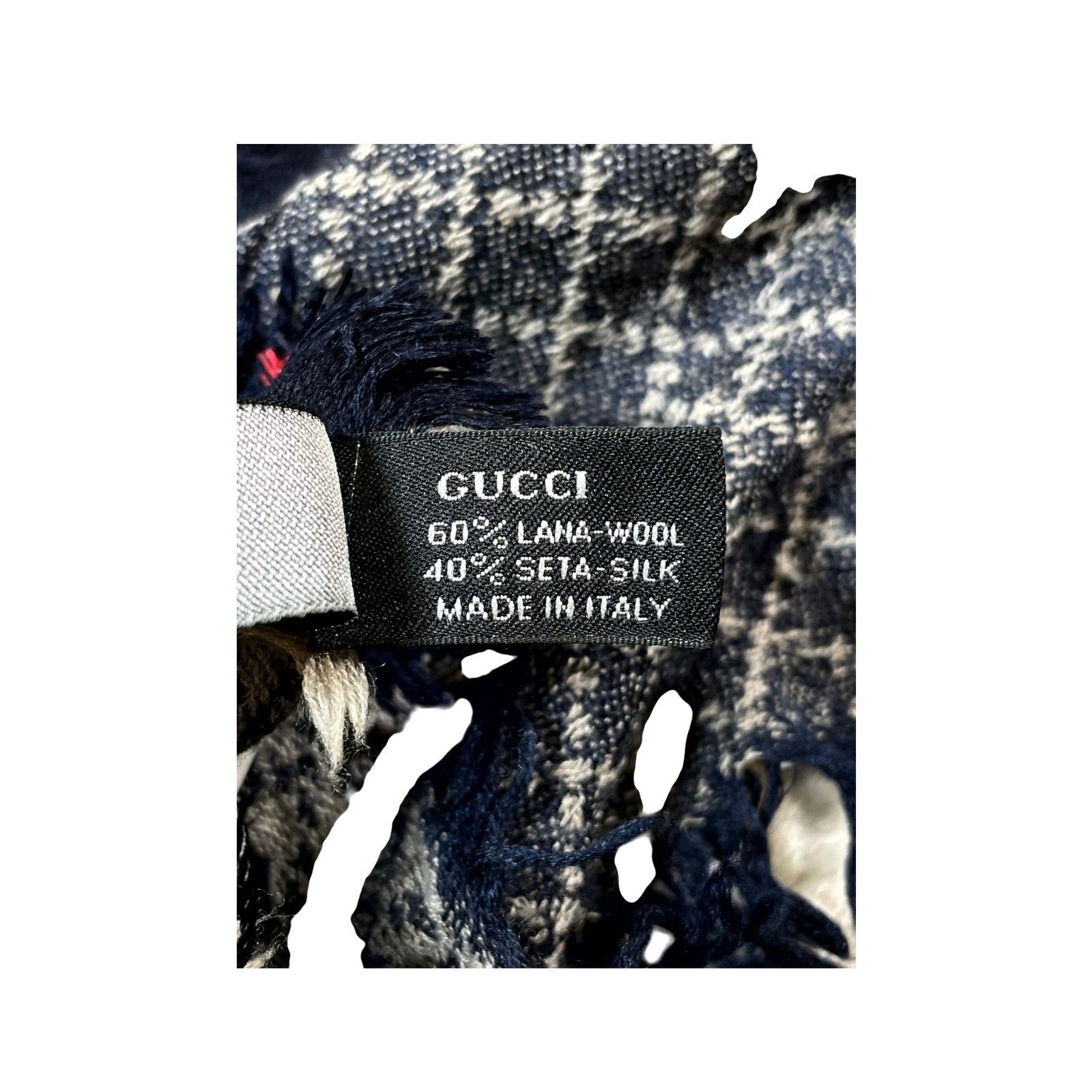 Gucci Gucci Monogram Navy Scarf Size ONE SIZE - 4 Thumbnail