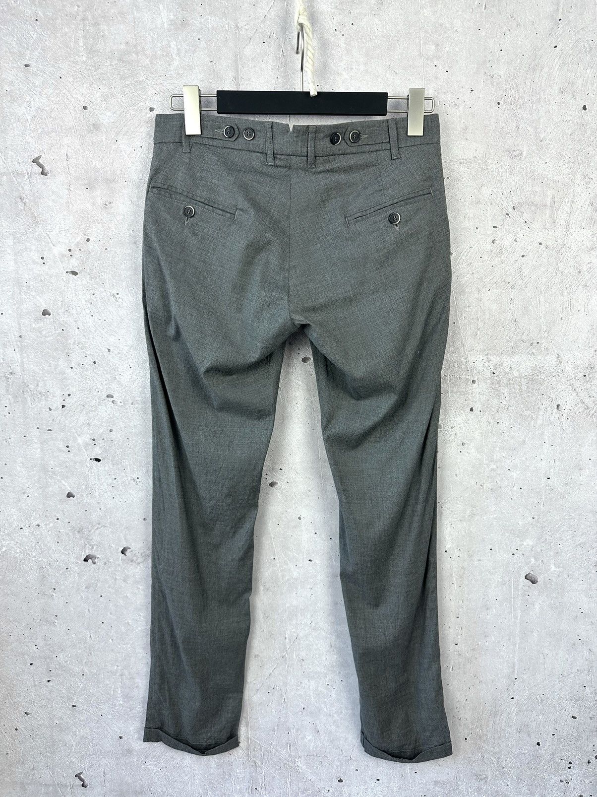 Barena Venezia Barena Venezia Grey Wool Made in Italy Buttons Chino Pants Size 30" / US 8 / IT 44 - 5 Thumbnail