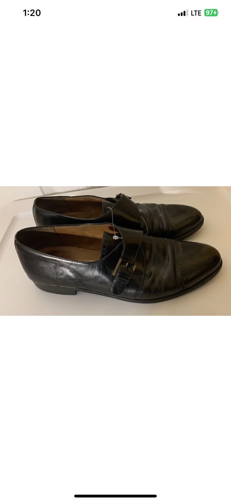 Salvatore Ferragamo Salvatore Ferragamo mens 9.5D monk strap black loafer shoes Size US 9.5 / EU 42-43 - 3 Thumbnail