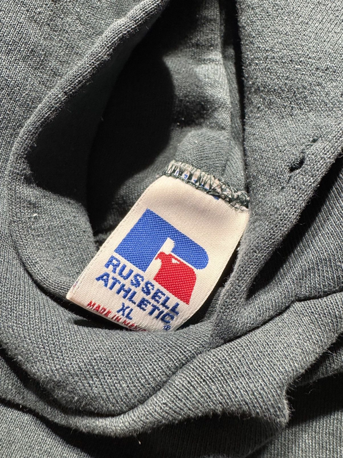 Akimbo Club × Russell Athletic × Vintage Vintage 90s Russell Athletic Blank Faded Green Hoodie Size US XL / EU 56 / 4 - 5 Thumbnail