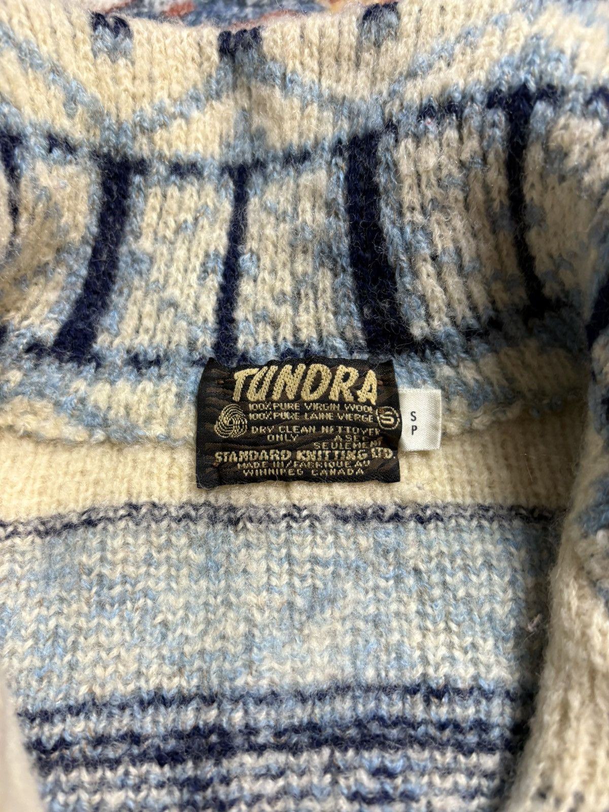 Tundra Vintage 80s Tundra Zip-up Striped Sweater Small Size US S / EU 44-46 / 1 - 3 Thumbnail