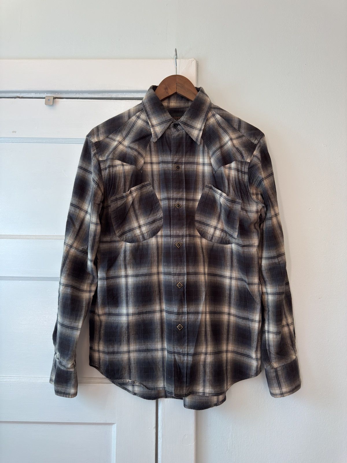 Vintage Sun Faded Native Print Western Flannel Shirt Size US M / EU 48-50 / 2 - 2 Thumbnail