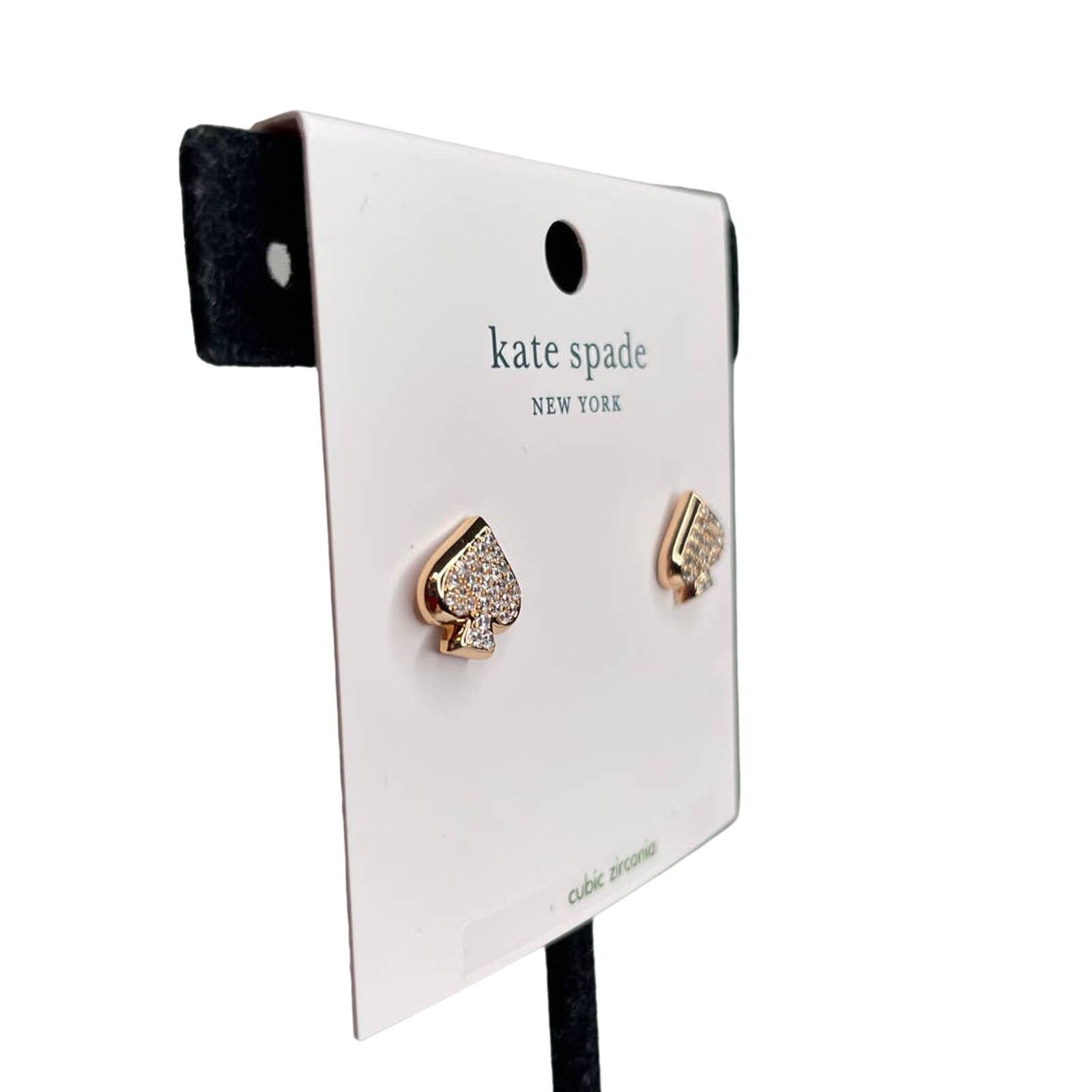 Kate Spade Kate Spade Rose Gold Everyday Spade Pave Stud Earrings Size ONE SIZE - 2 Thumbnail